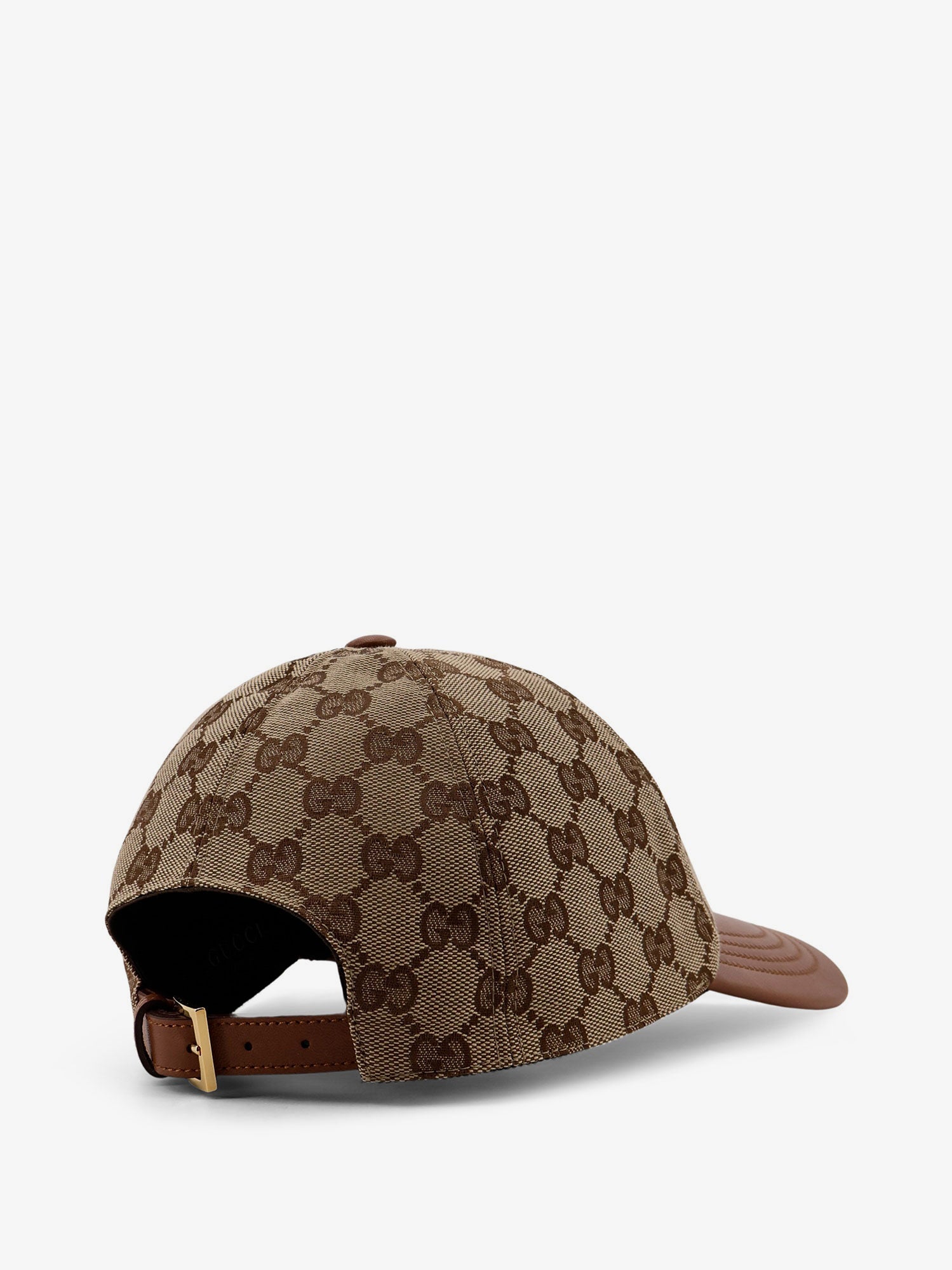 Gucci Gg Supreme Fabric And Leathr Hat