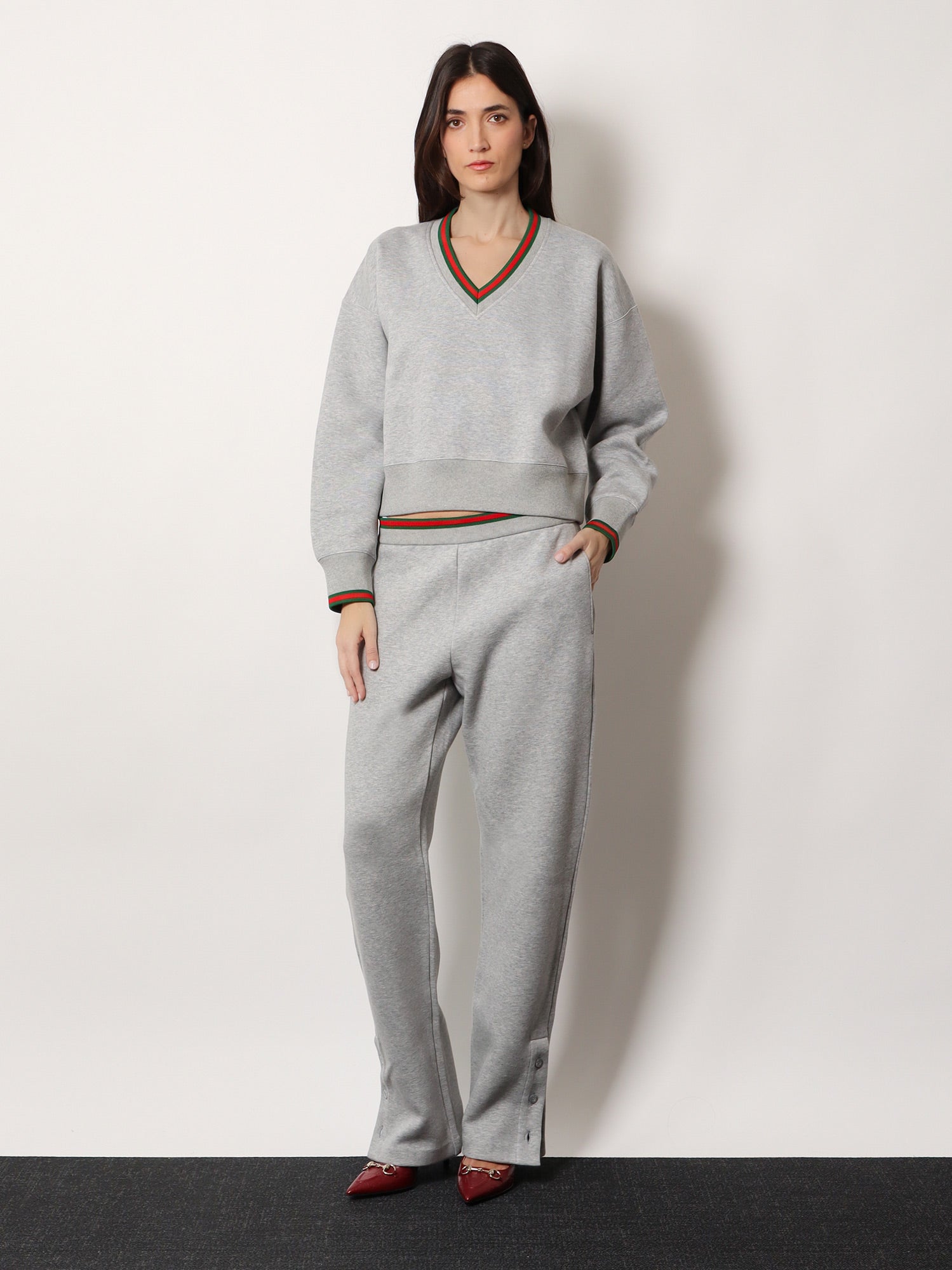 Gucci Cotton Sweatshirt With Web Detail