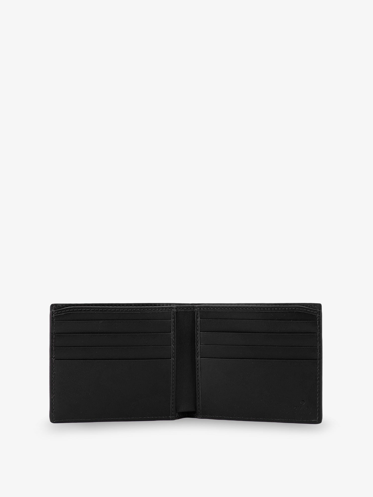 Gucci Gg Emblem Leather Wallet With Embossed Gg Logo