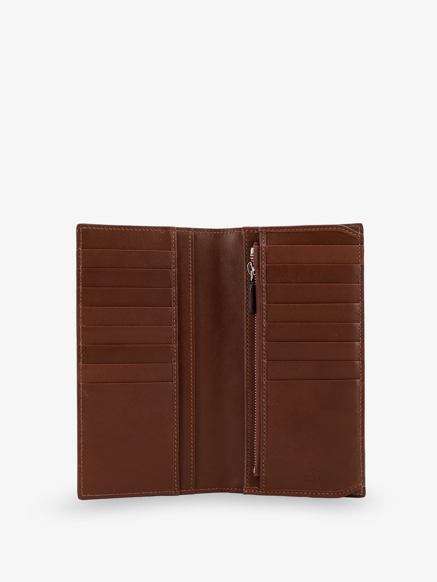 Gucci Gg Emblem Leather Wallet With Embossed Gg Motif