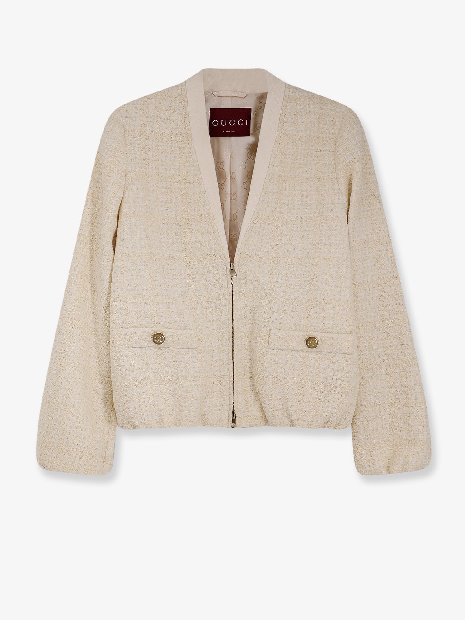 Gucci Checked Cotton Tweed Jacket