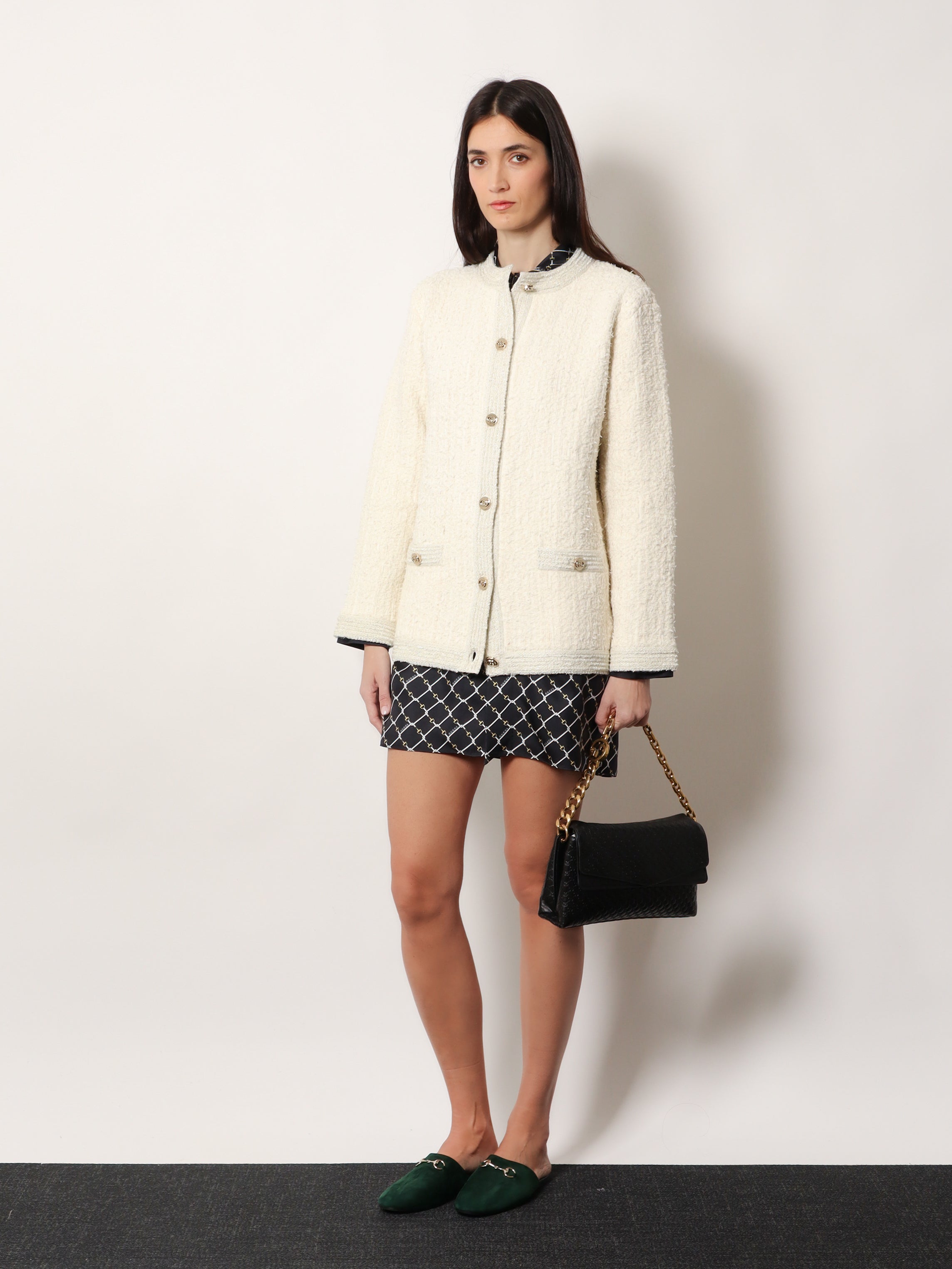 Gucci Wool And Cotton Blend Cardigan