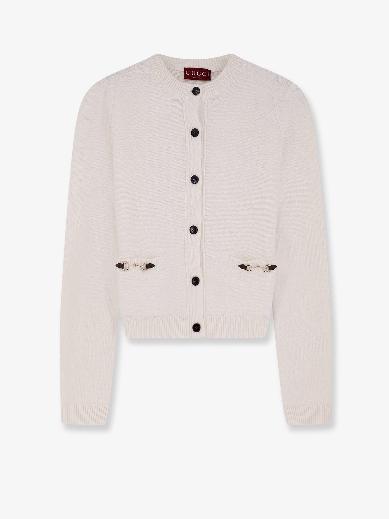 Gucci Wool And Cashmere Cardigan With Metal Horsebit