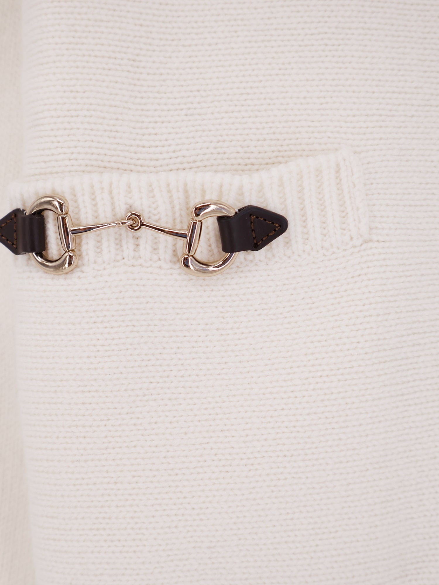 Gucci Wool And Cashmere Cardigan With Metal Horsebit