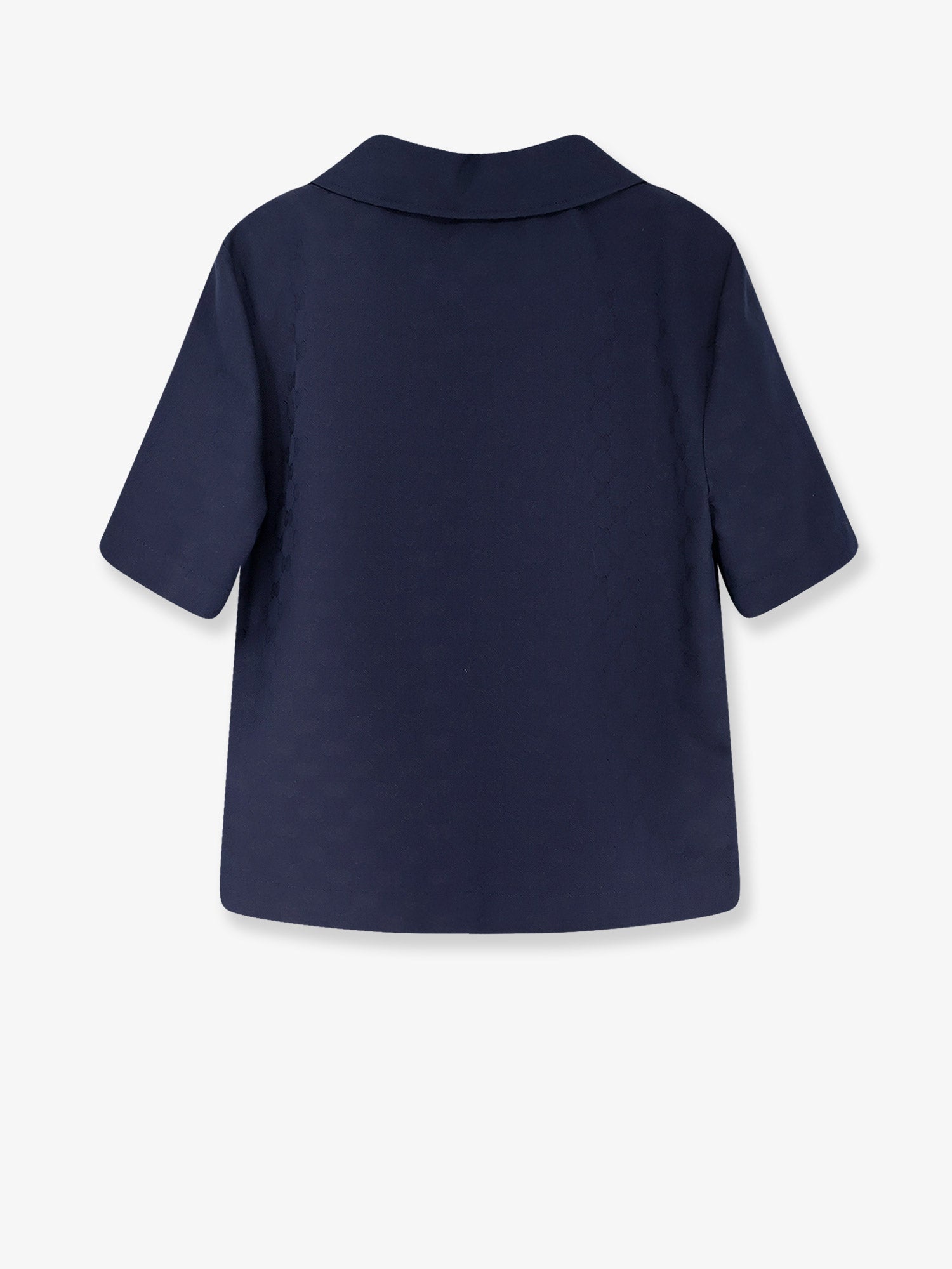 Gucci Fabric Polo Shirt With Gg Pattern