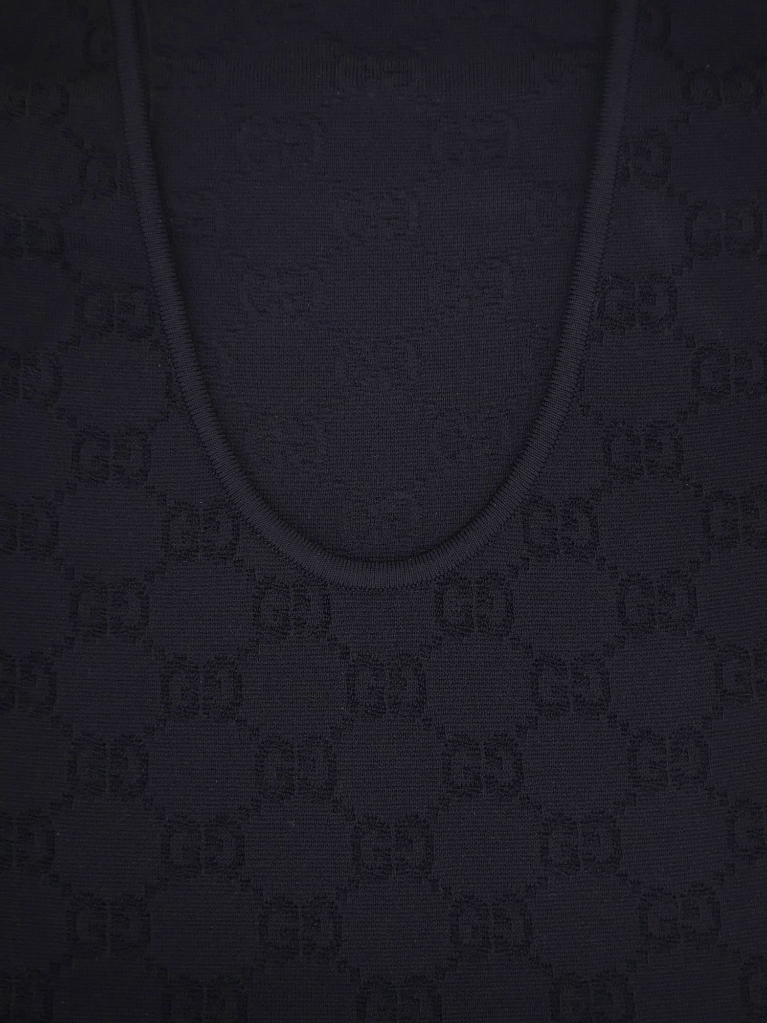 Gucci Viscose Blend Top With All-over Gg Motif