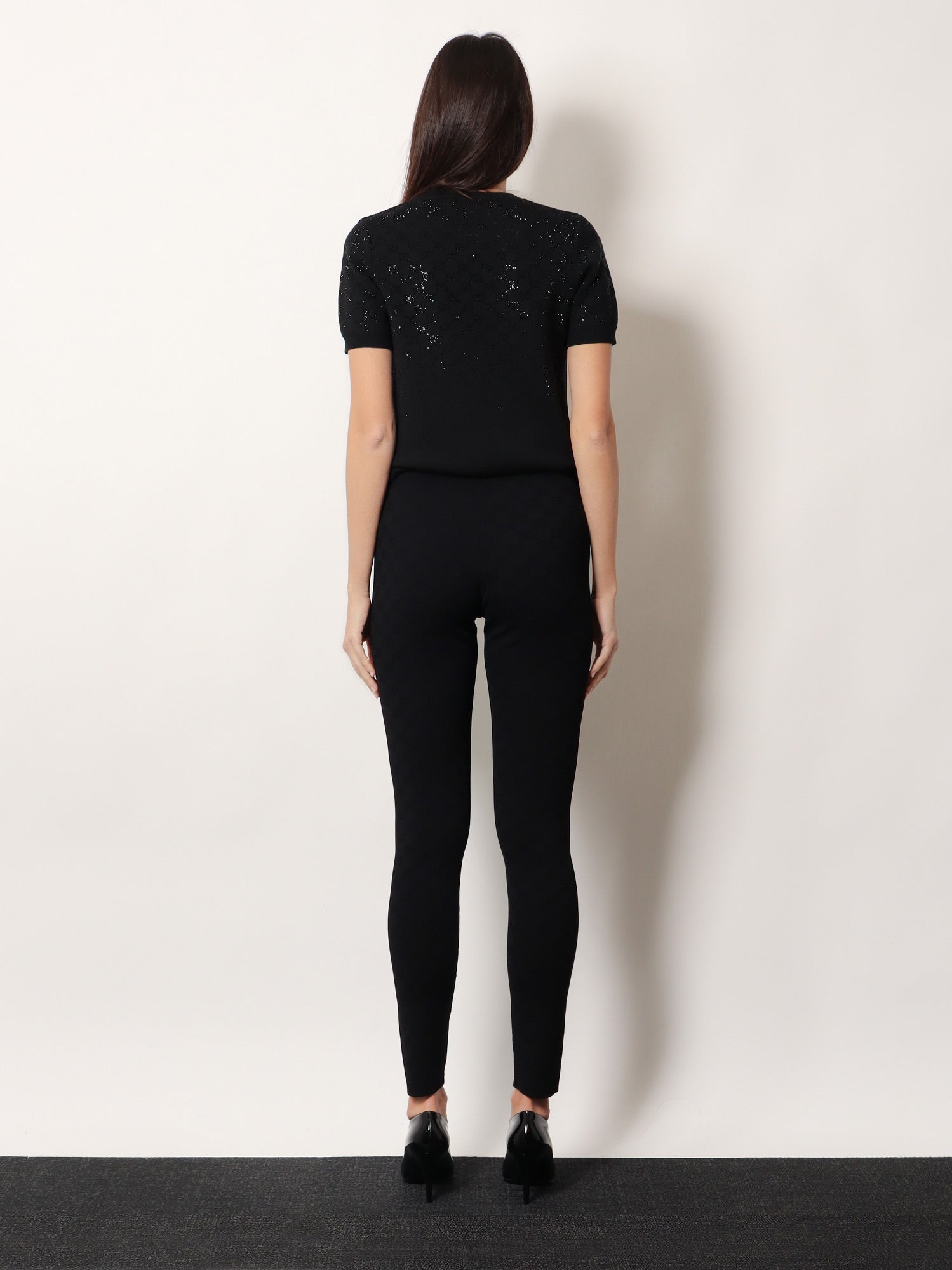Gucci Viscose Blend Leggings With All-over Gg Motif