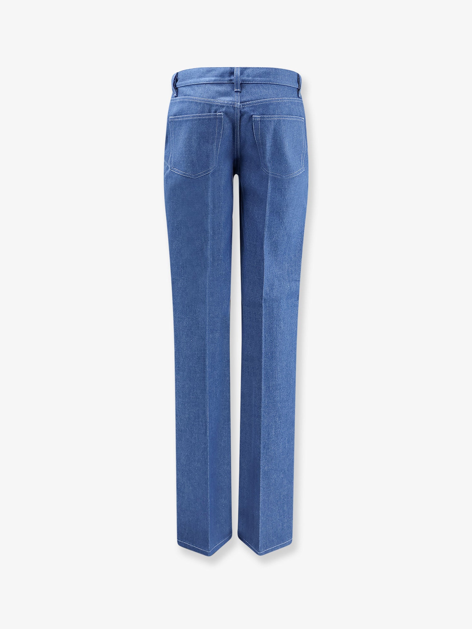 Gucci Cotton Jeans With Iconic Frontal Horsebits