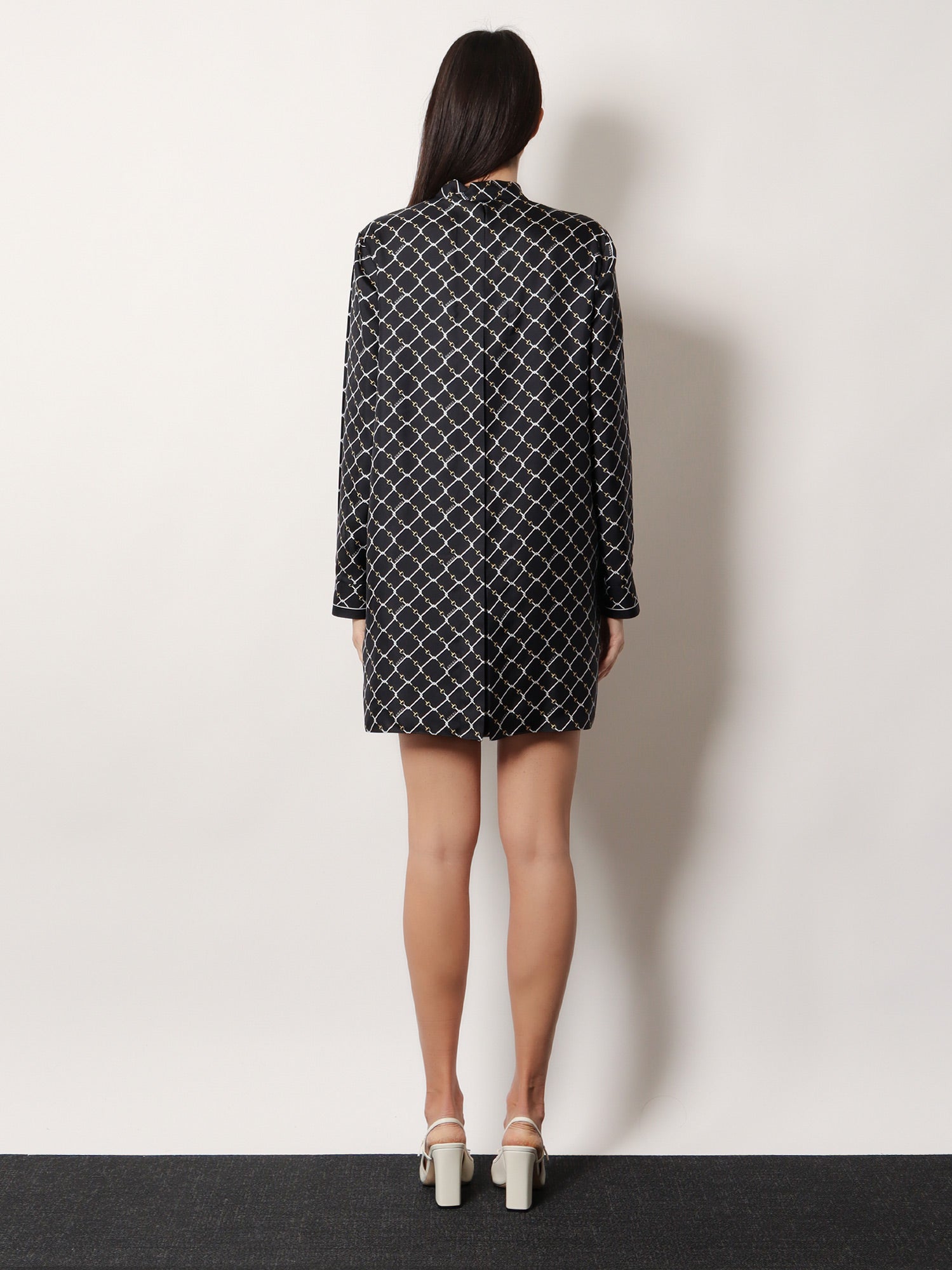 Gucci Short Silk Twill Dress