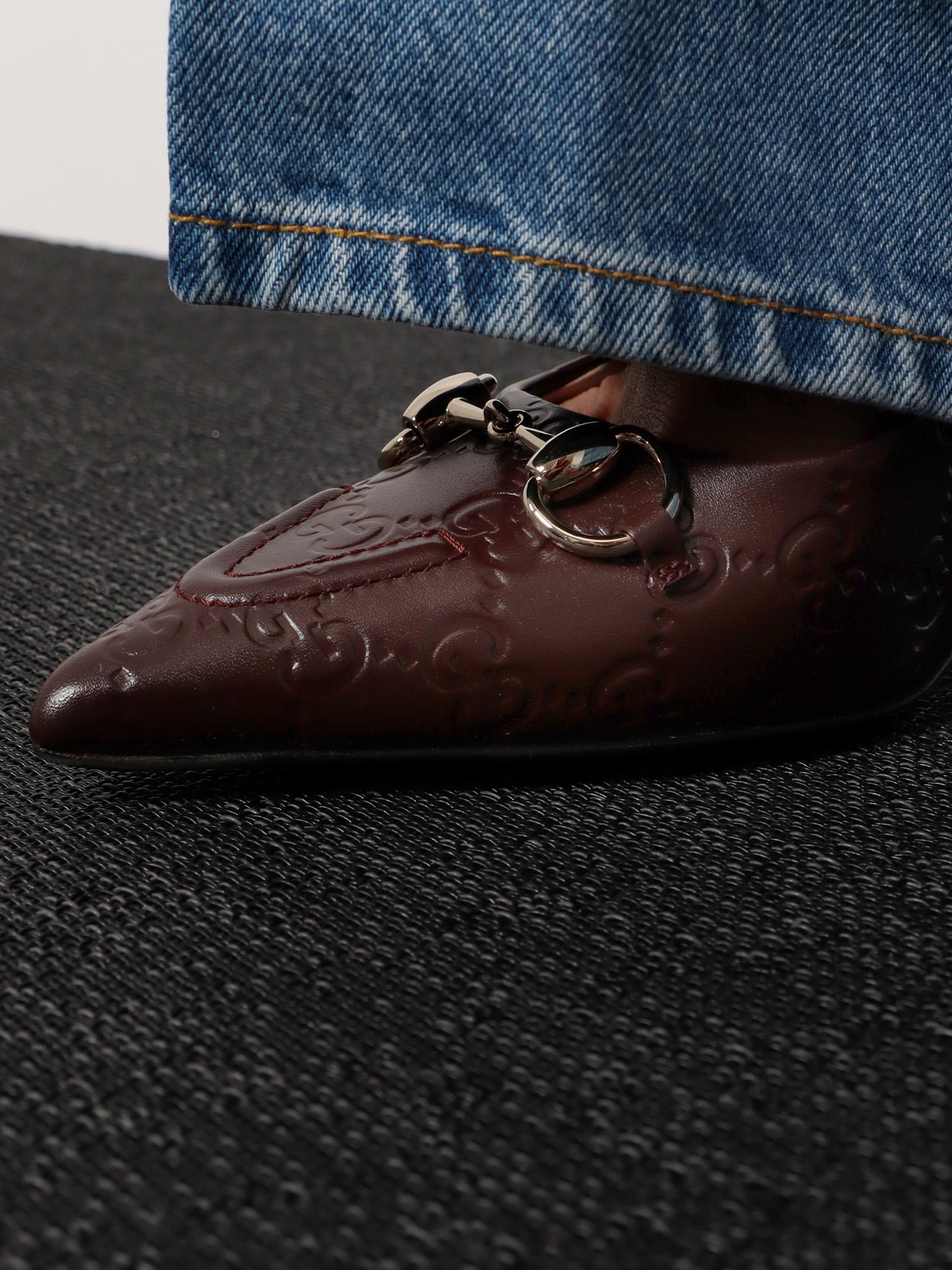 Gucci Gg Leather Décolleté