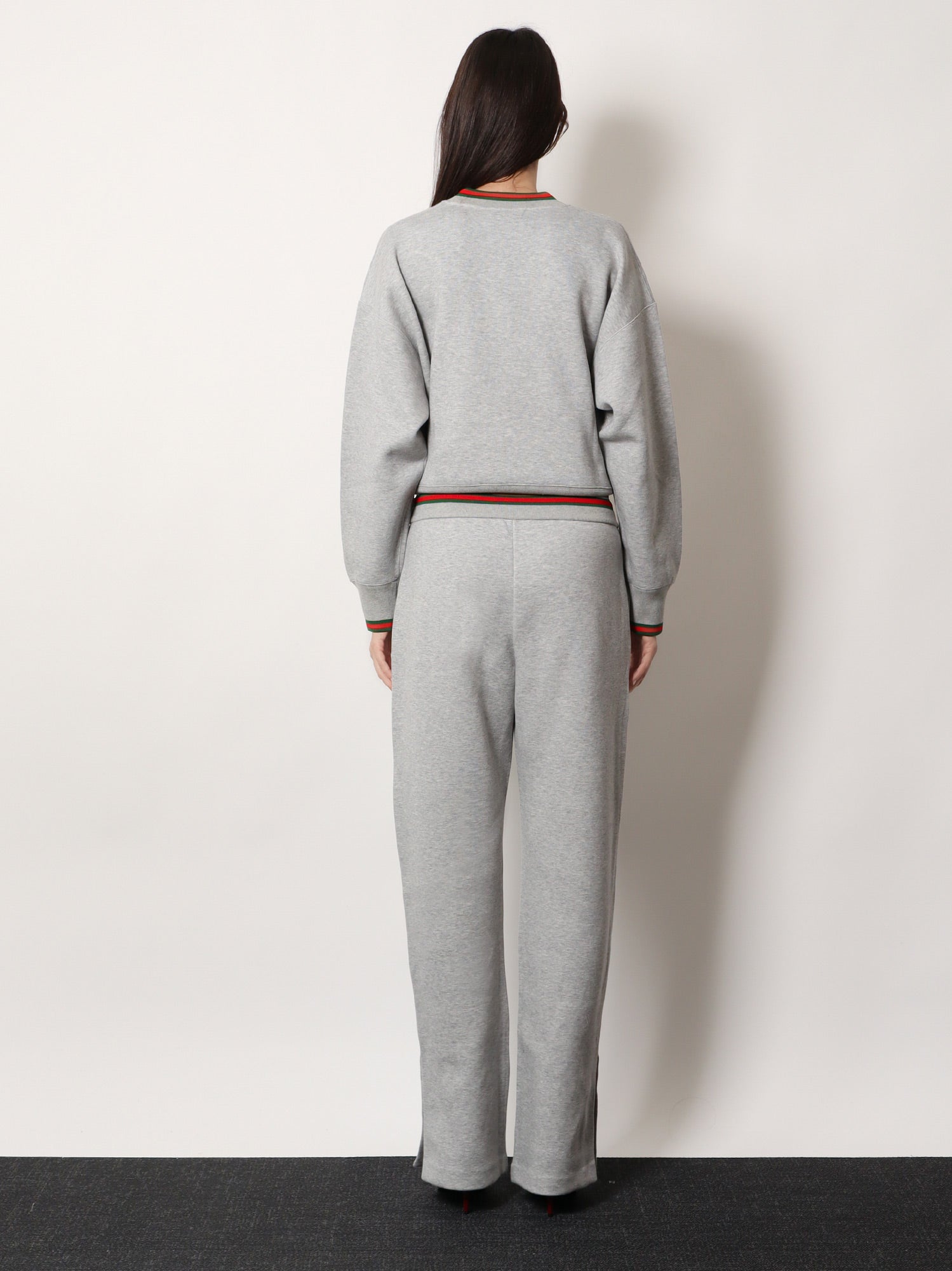 Gucci Cotton Blend Trouser With Web Detail