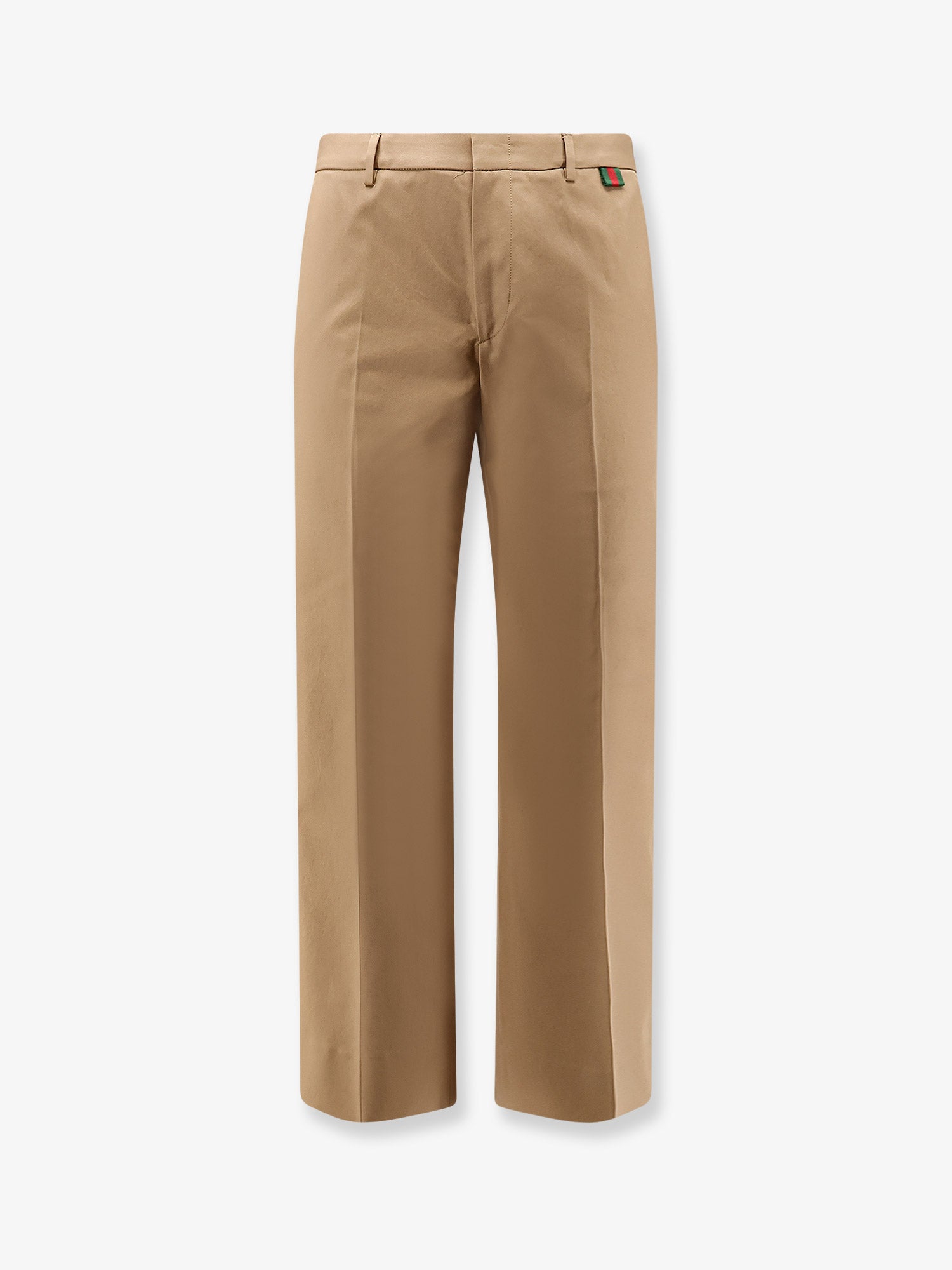 Gucci Cotton Trousers With Web Detail