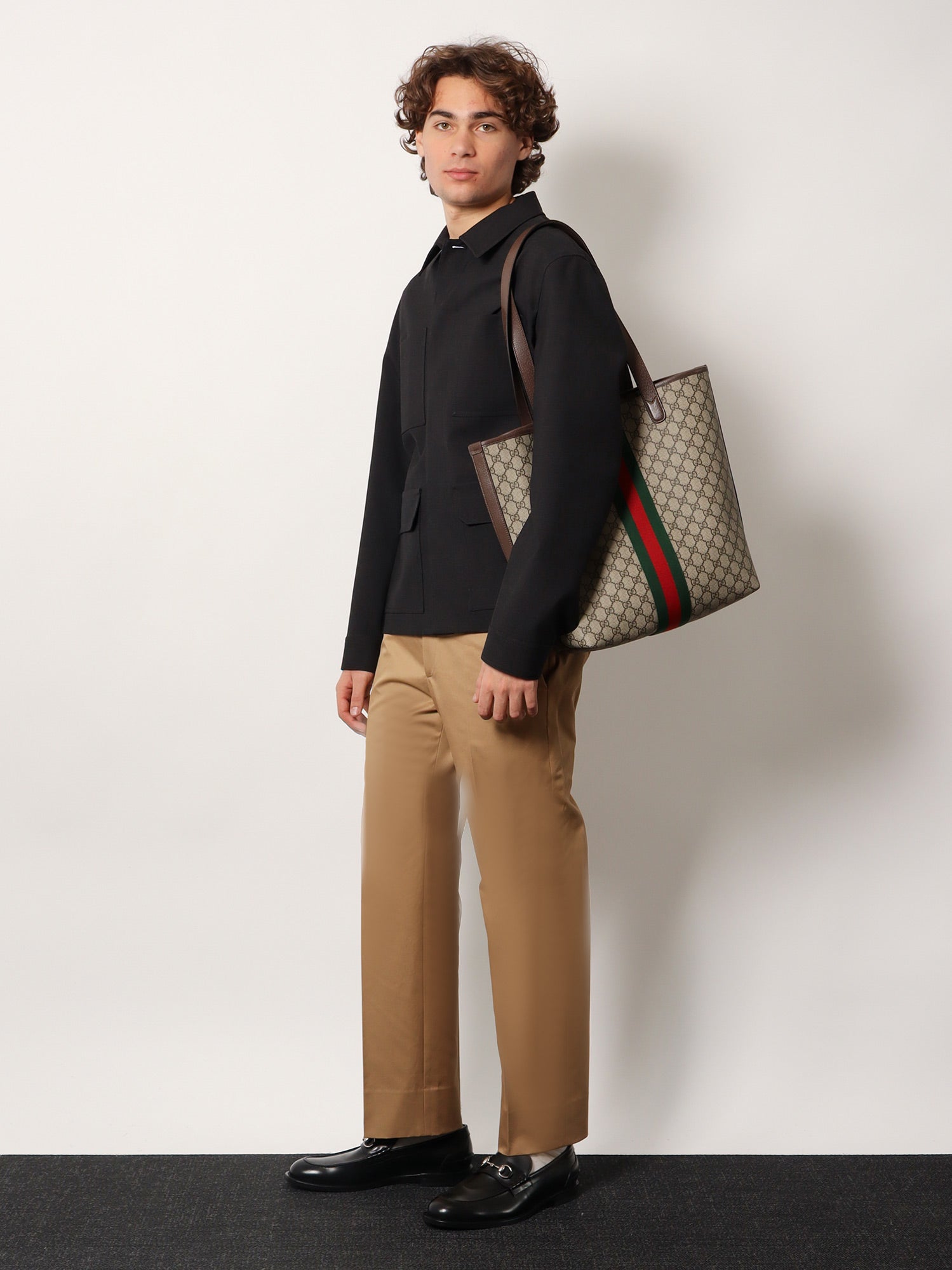 Gucci Cotton Trousers With Web Detail