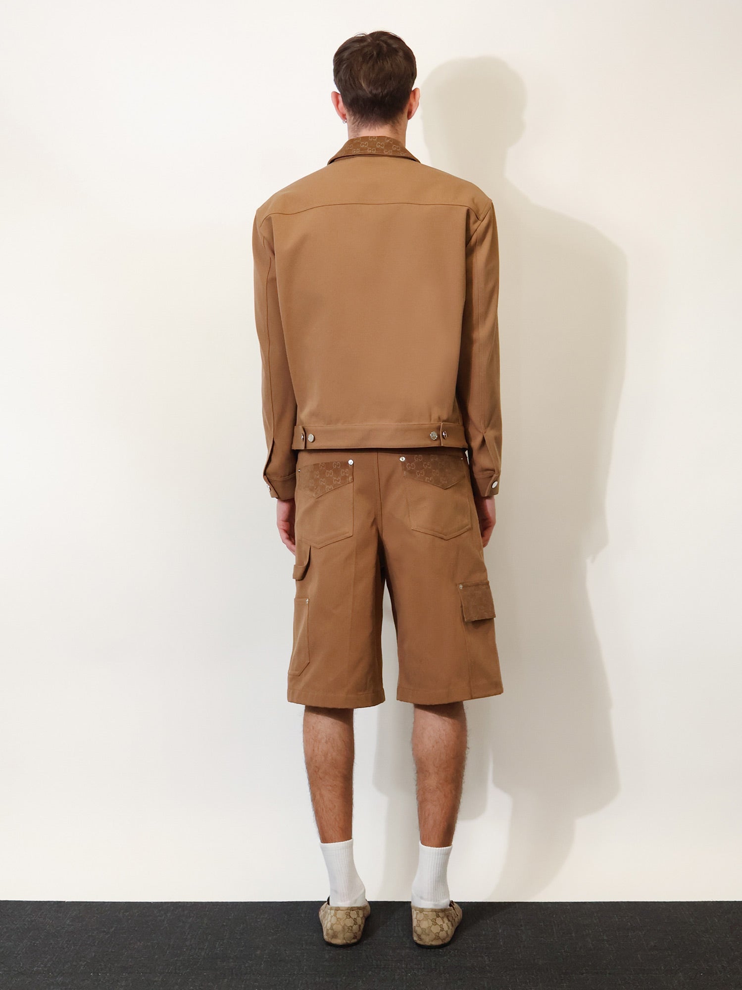 Gucci Canvas Jacket With Gg Details
