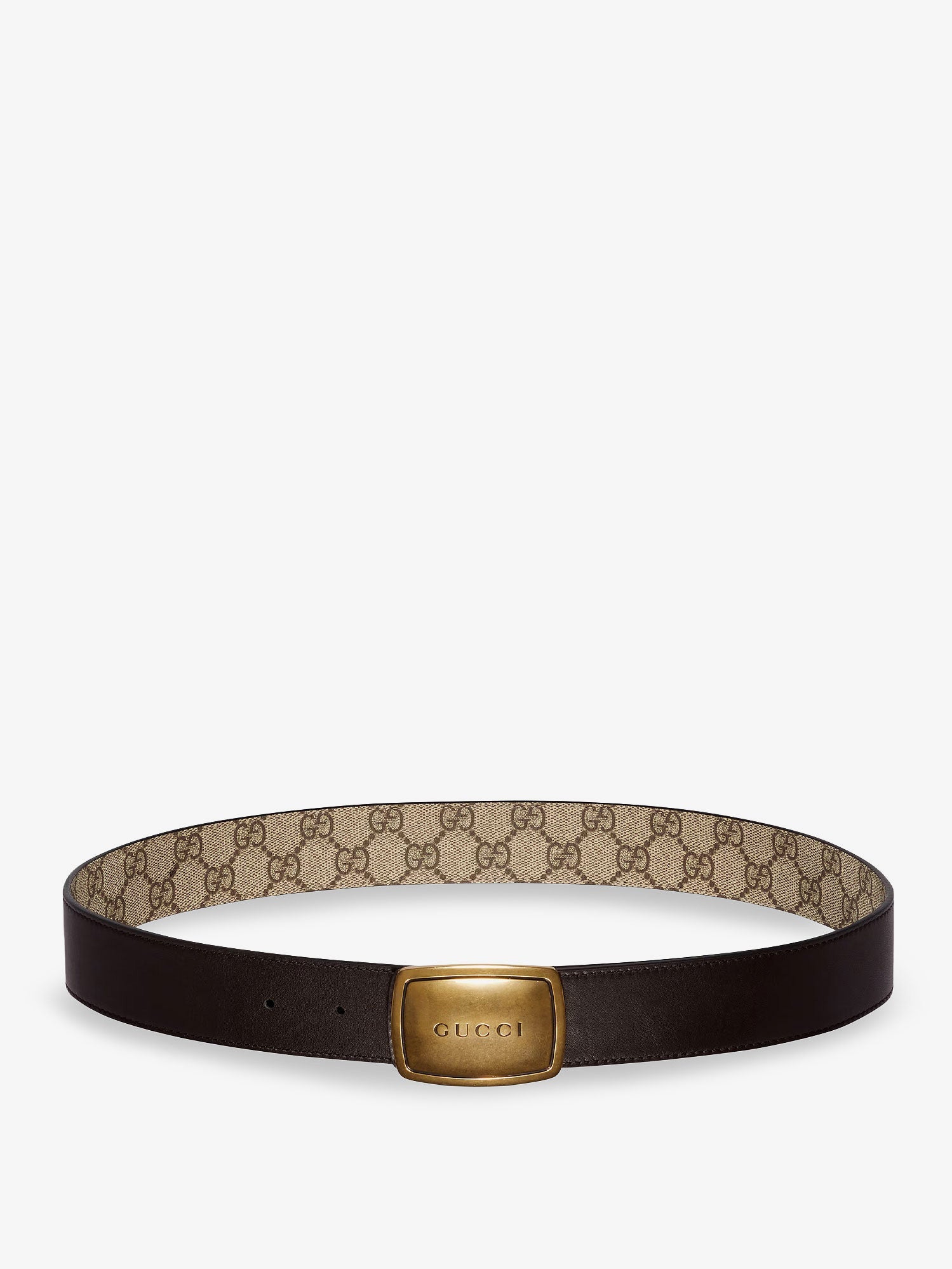 Gucci Gg Coated Canvas Belt