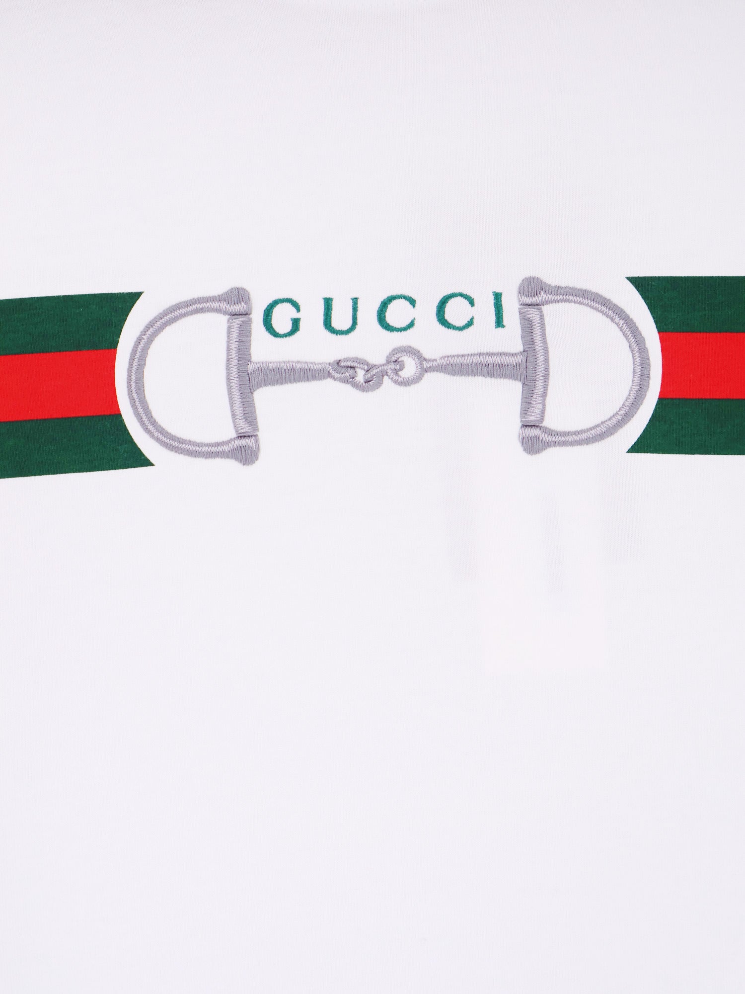 Gucci Cotton T-shirt With Frontal Web Band