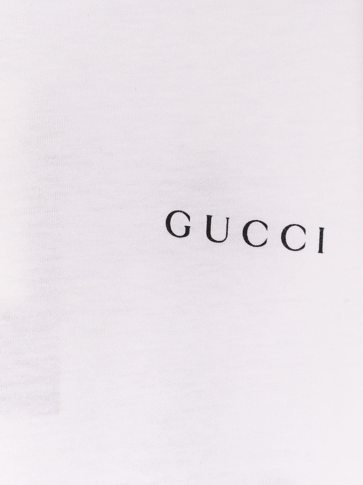 Gucci Cotton T-shirt With Lettering Logo On The Front