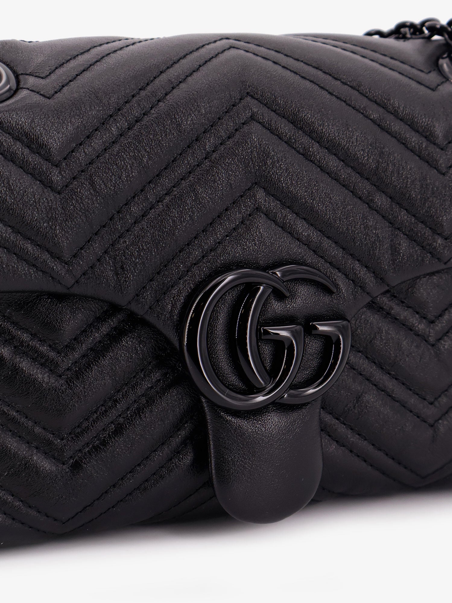 Gucci Matelassé Leather Gg Marmont Crossbody Bag