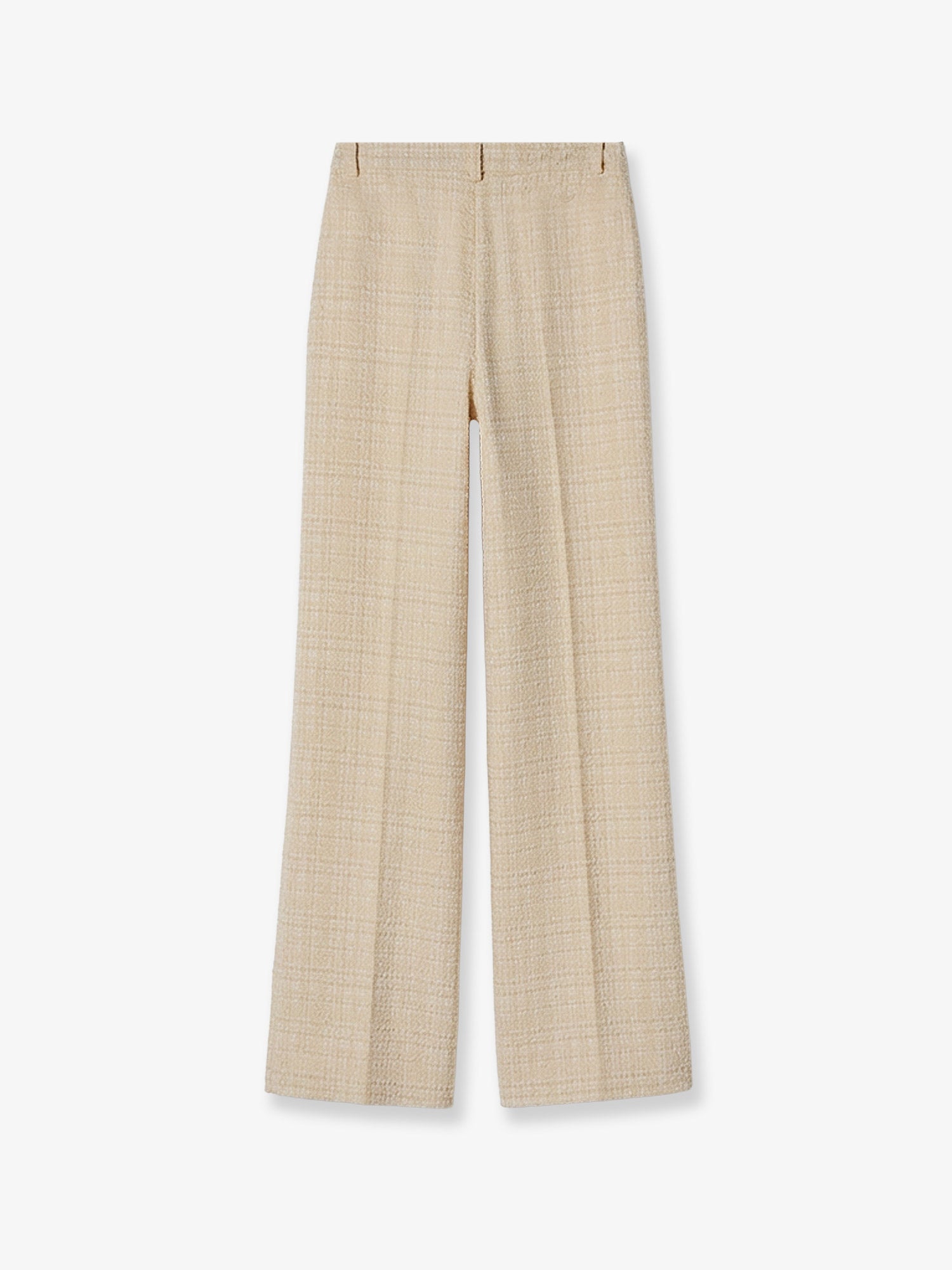 Gucci Cotton Blend Trousers With Checked Pattern