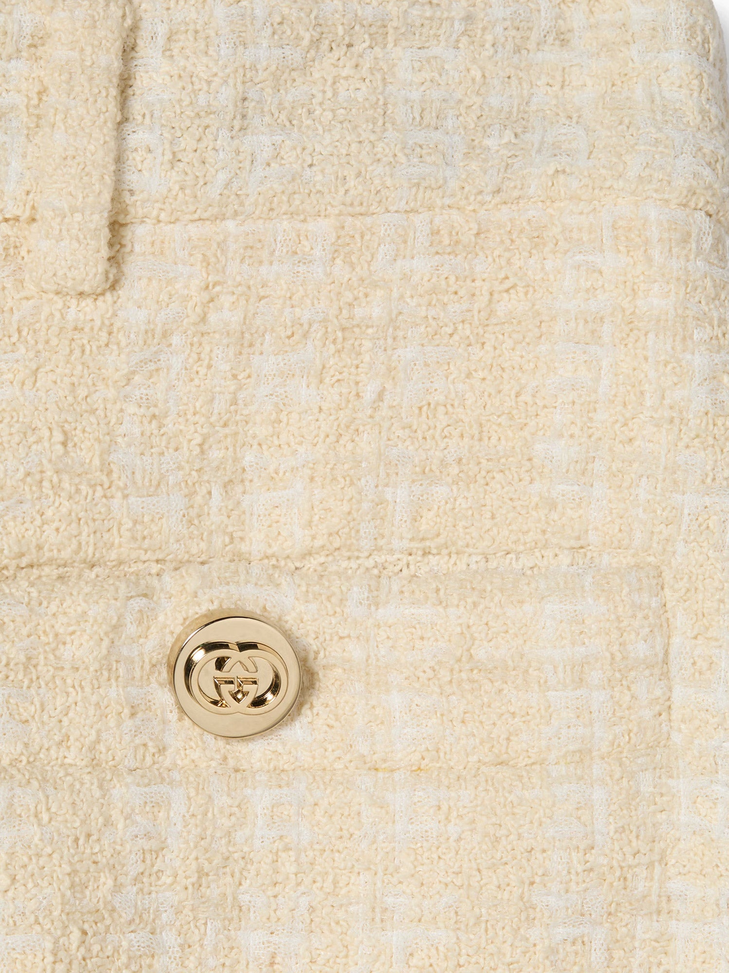 Gucci Cotton Blend Trousers With Checked Pattern