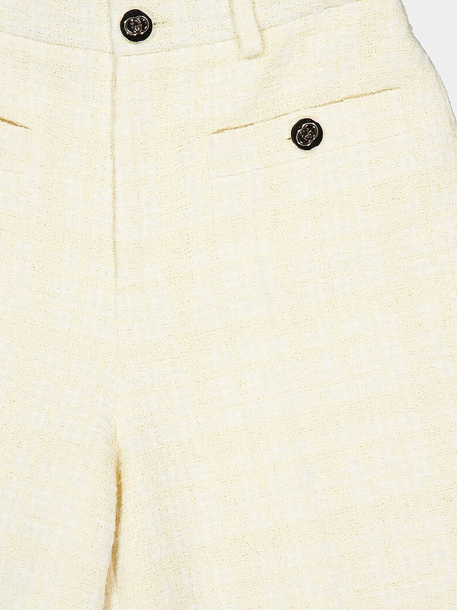 Gucci Cotton Blend Trousers With Checked Pattern