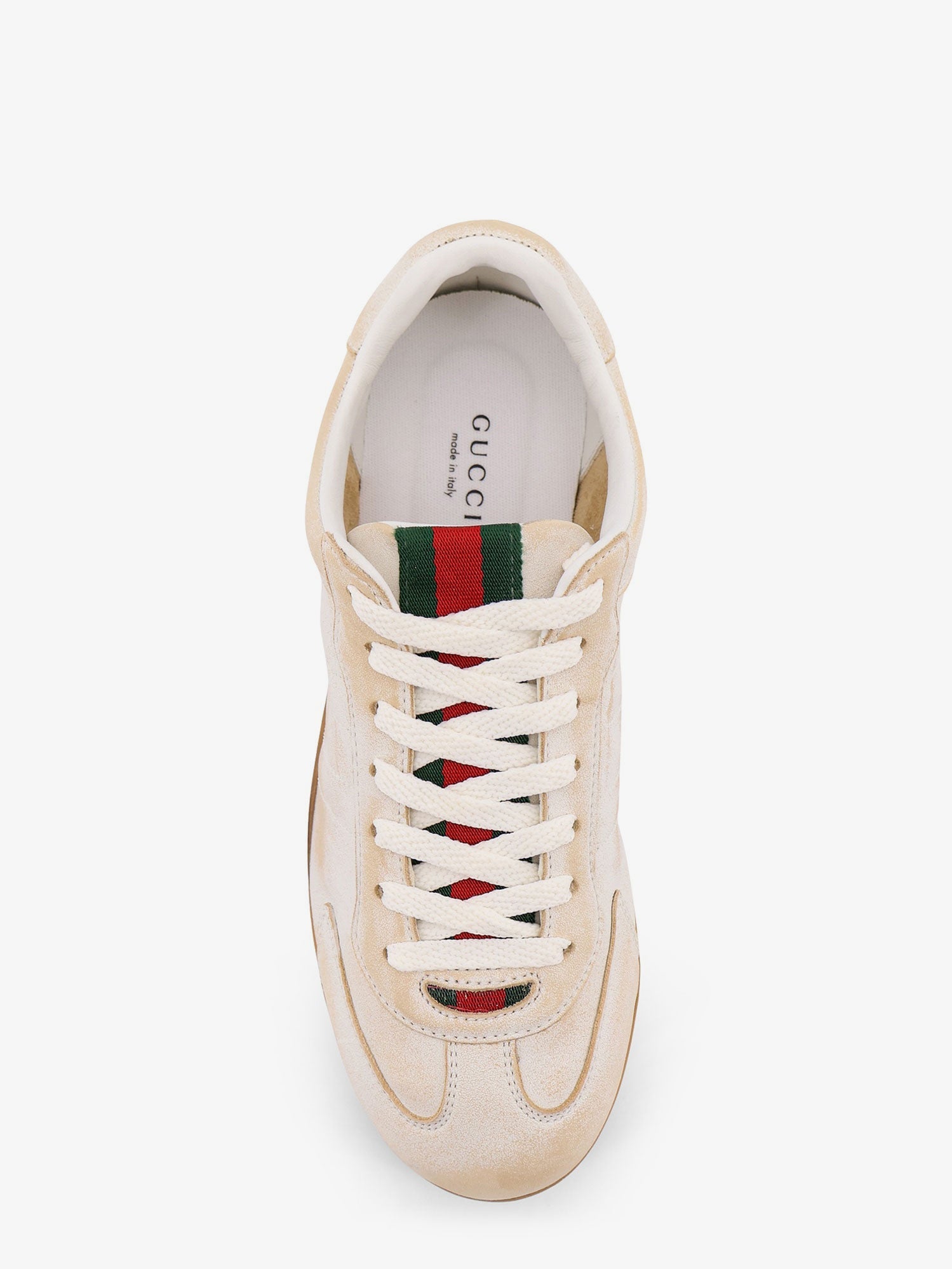 Gucci Gucci Shift Faded Leather Sneakers