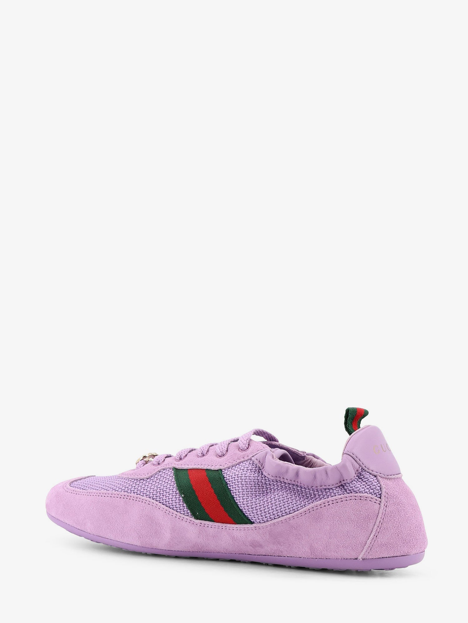 Gucci Gucci Shift Mesh And Suede Sneakers