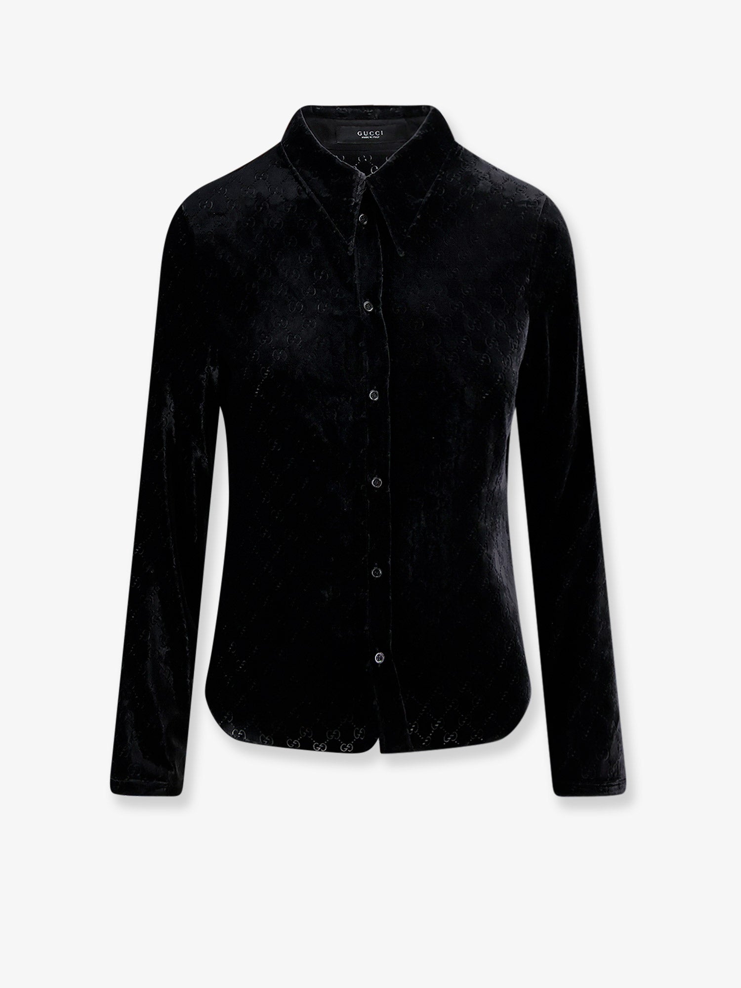 Gucci Stretch Gg Dévoré Velvet Shirt