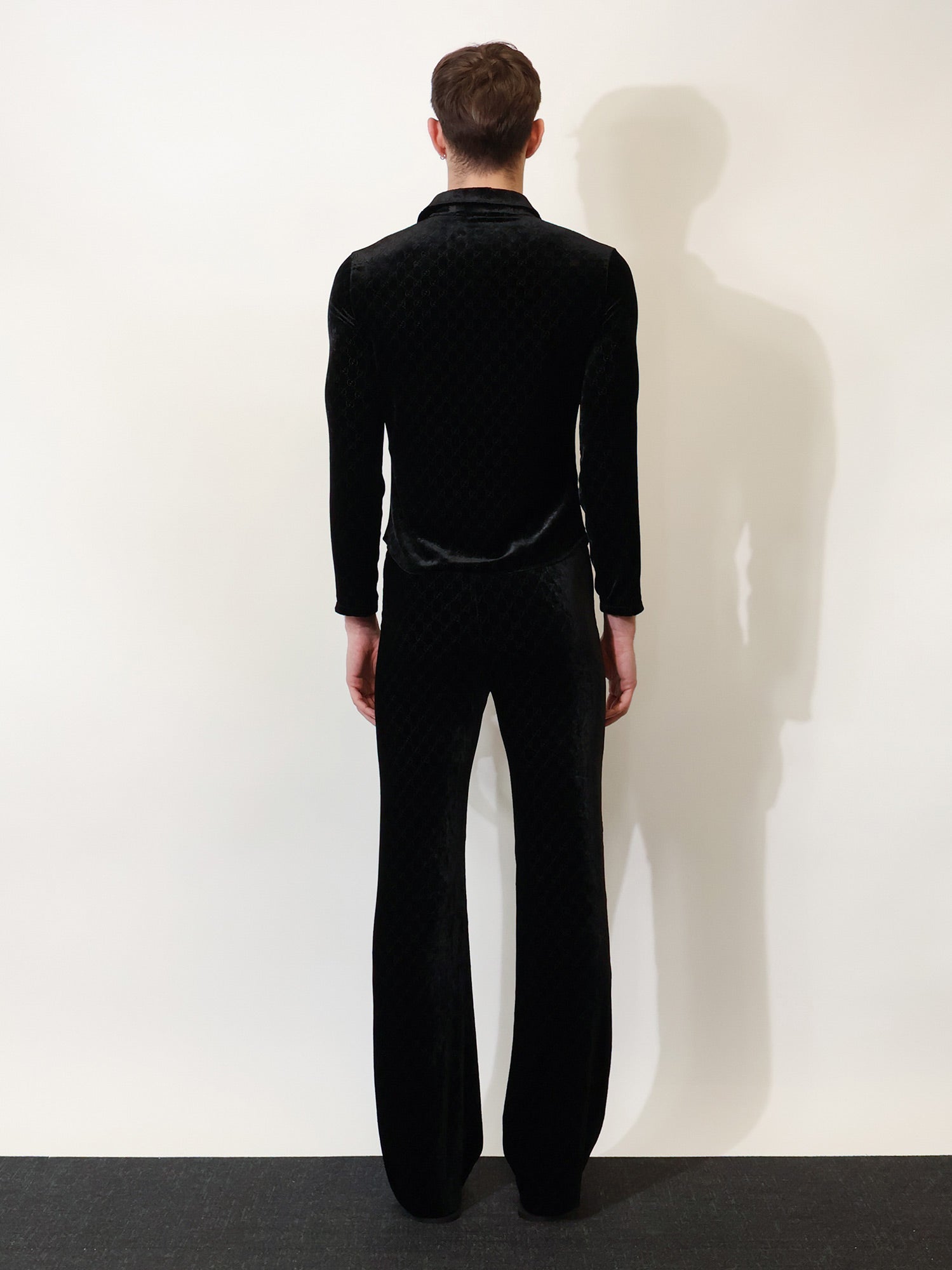 Gucci Gg Stretch Devoré Velvet Trousers