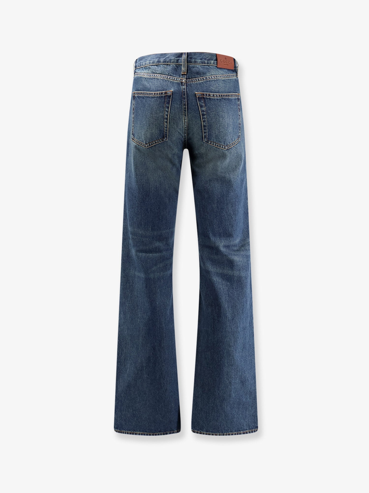 Gucci Cotton Jeans With Horsebit