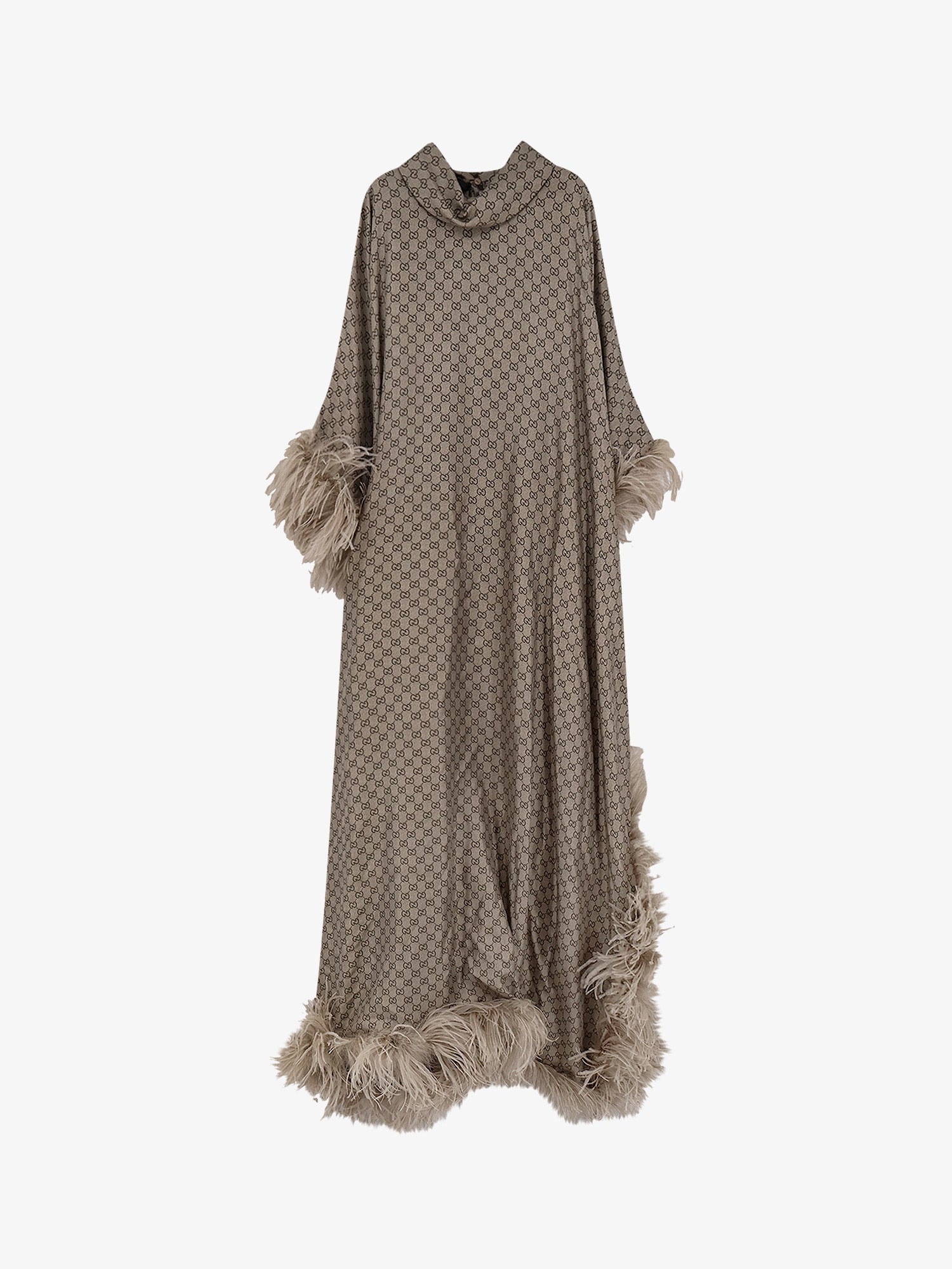 Gucci Gg Silk Kaftano Dress