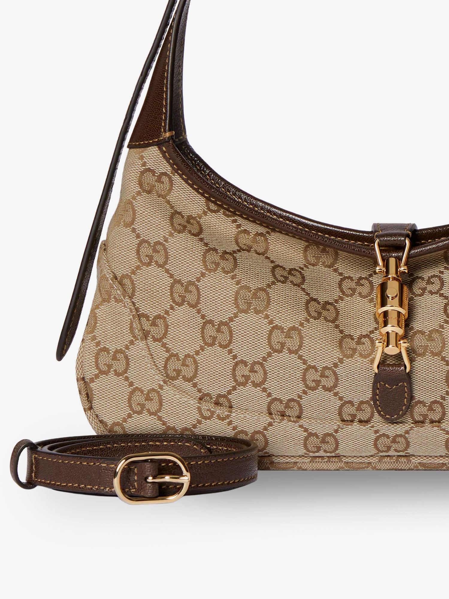 Gucci Jackie Slim Gg Fabric Shoulder Bag