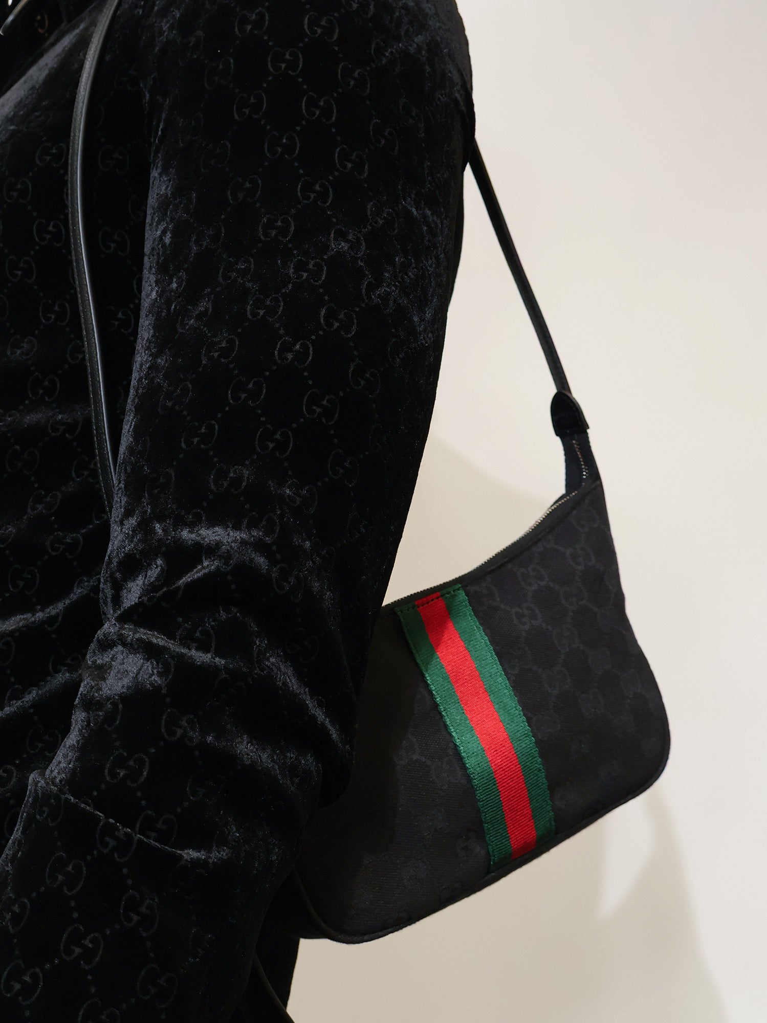 Gucci Lunetta Gg Fabric Crossbody Bag