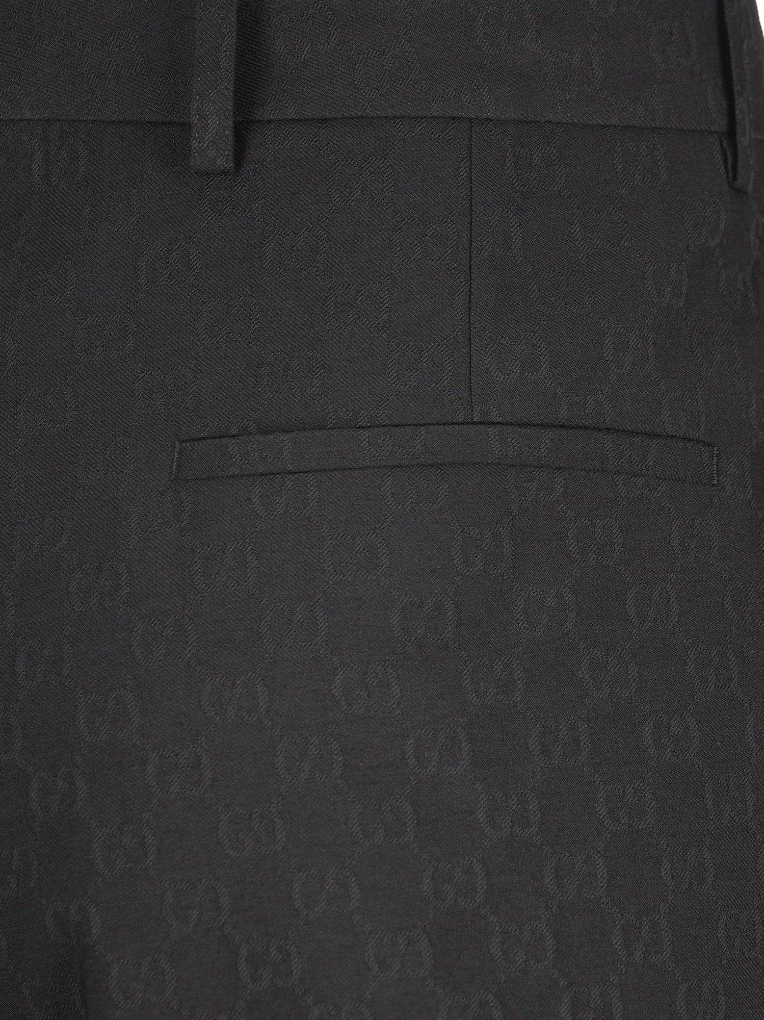 Gucci Gg Wool Blend Trousers