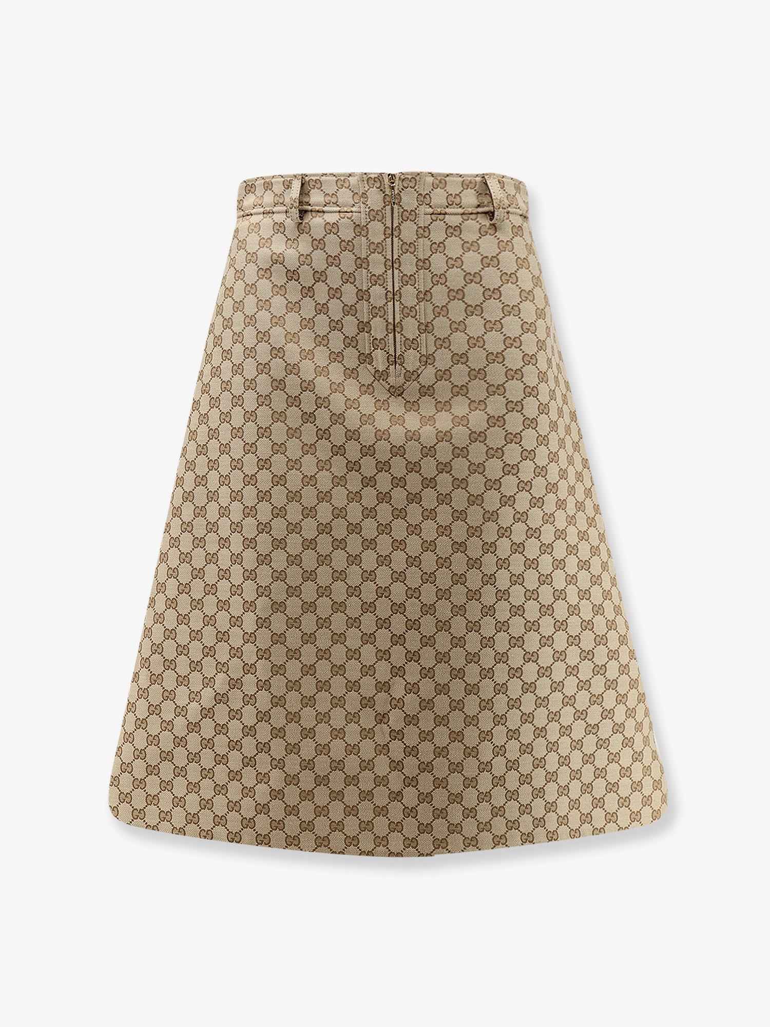 Gucci Gg Cotton Canvas Skirt