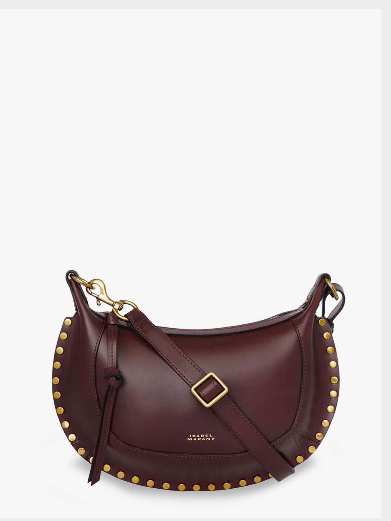 Isabel Marant Oskan Moon Leather Crossbody Bag