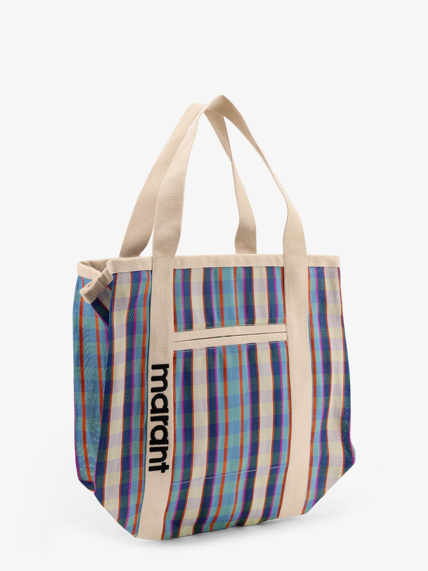 Isabel Marant Darwen Nylon Shoulder Bag With Striped Pattern
