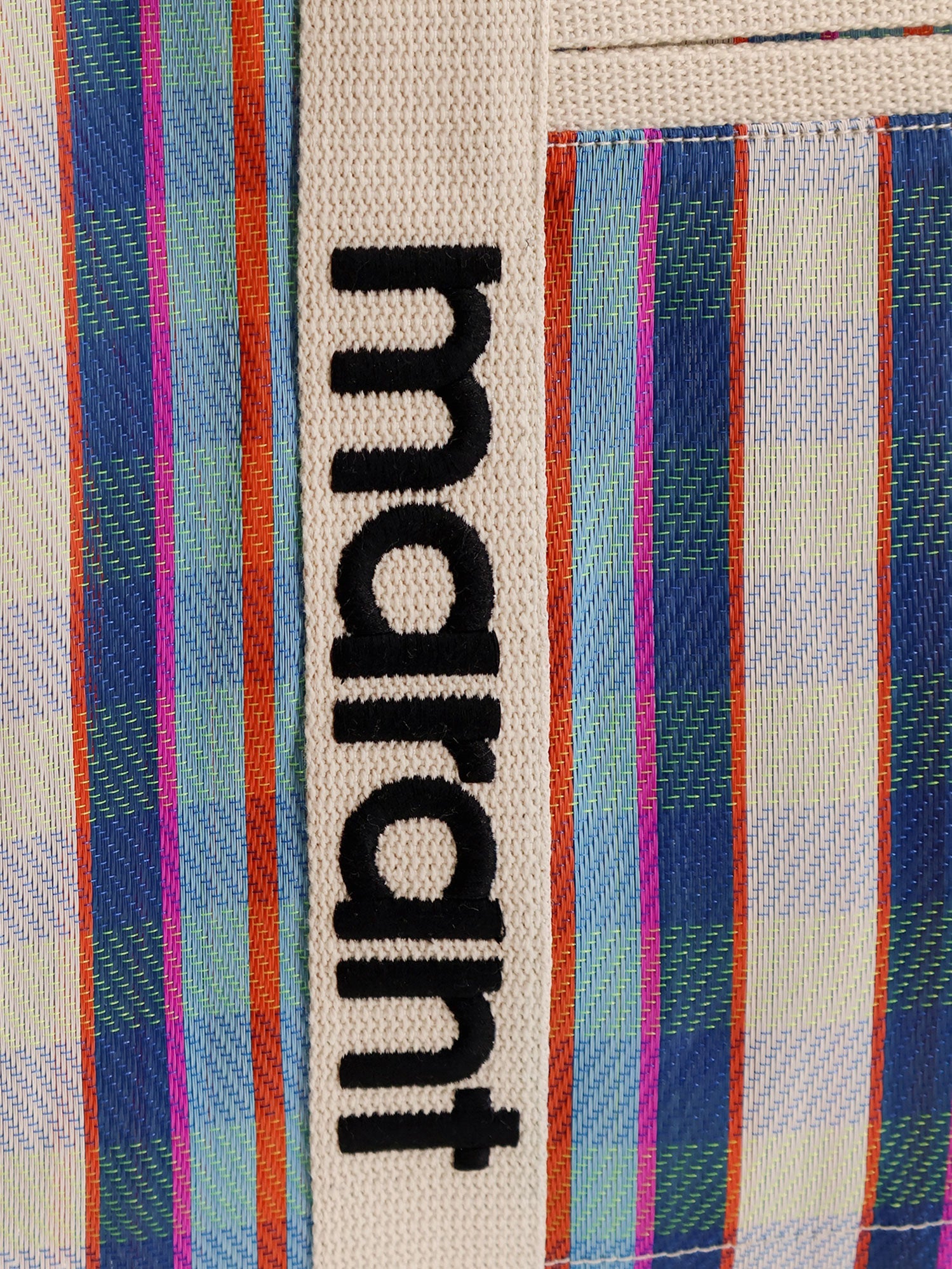 Isabel Marant Darwen Nylon Shoulder Bag With Striped Pattern