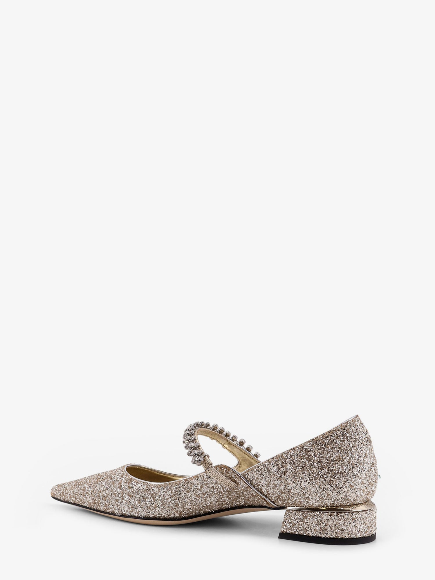 Jimmy Choo Bing Leather Pumps With All-over Glitter Detail