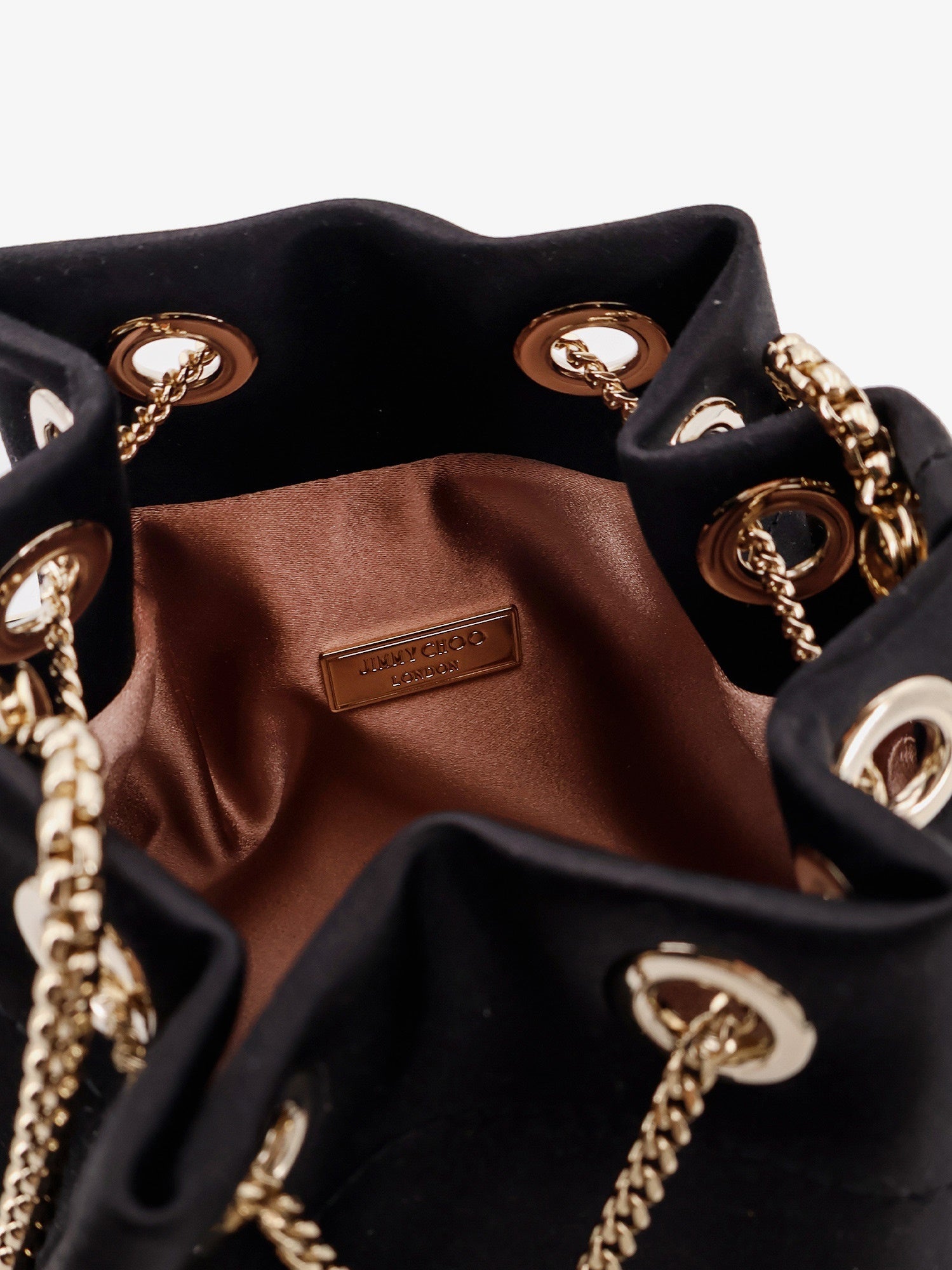 Jimmy Choo Bon Bon Satin Bucket Bag