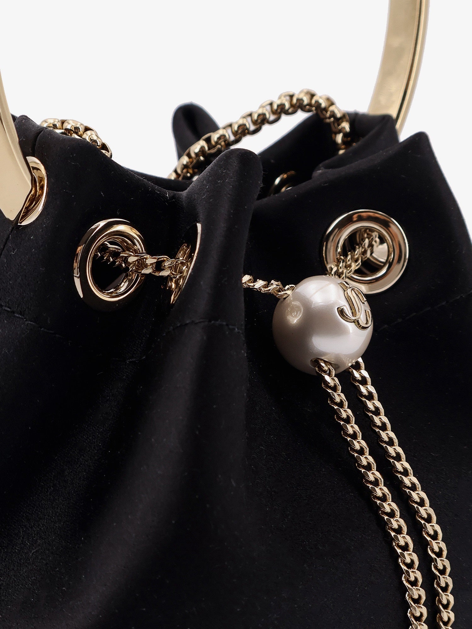 Jimmy Choo Bon Bon Satin Bucket Bag