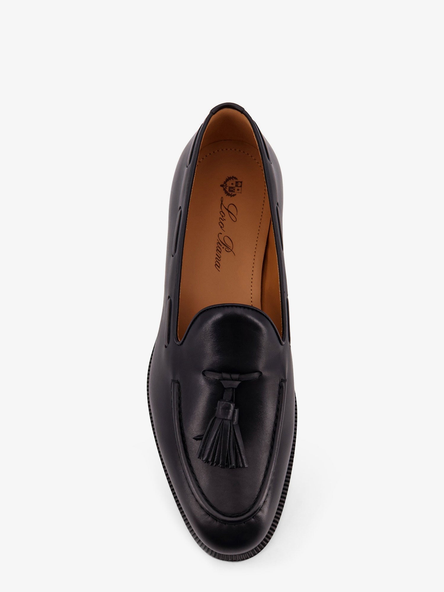 Loro Piana Serge Tassel Leather Loafers