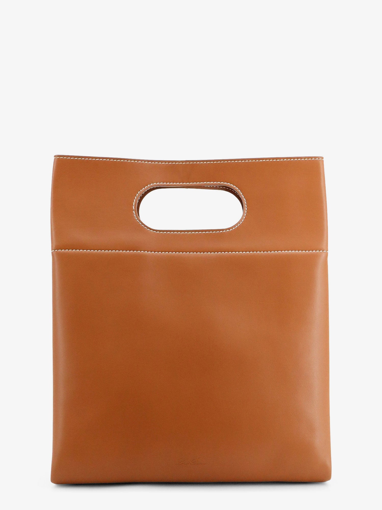 Loro Piana Just Bag Leather Handbag