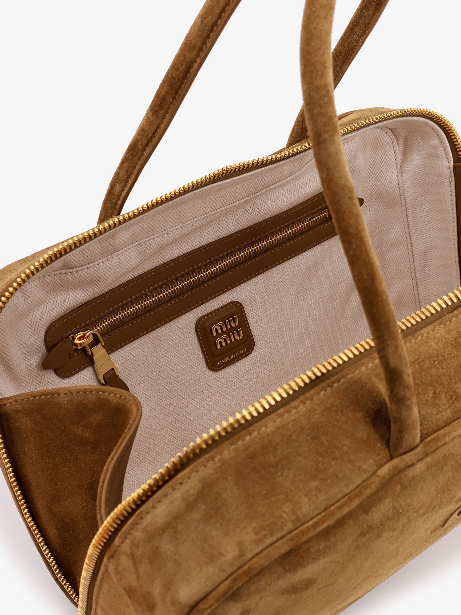 Miu Miu Beau Suede Handbag