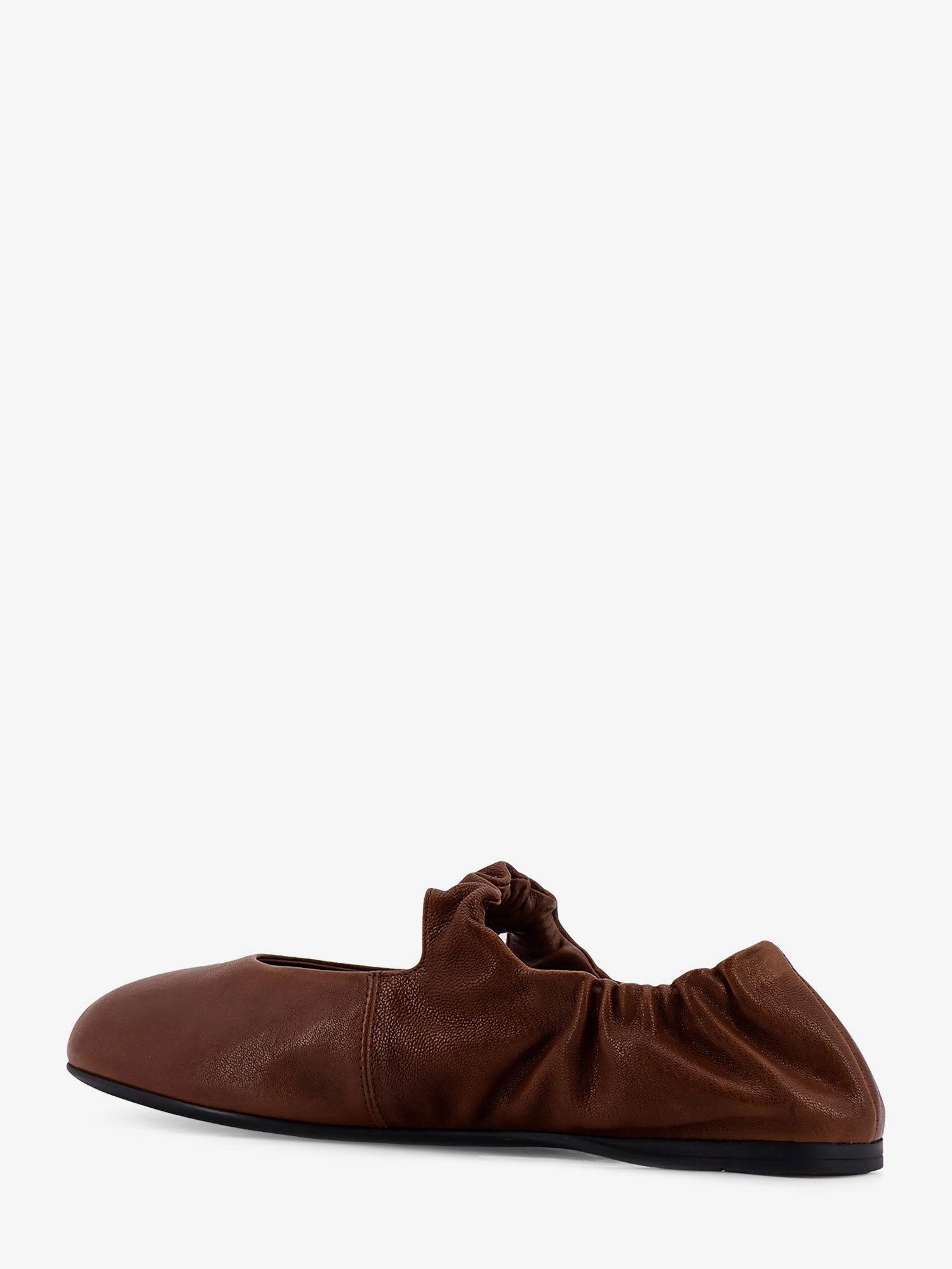 Miu Miu Ruches Leather Ballerinas