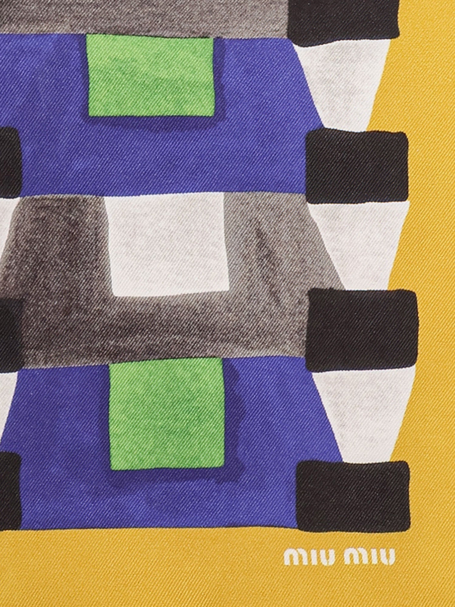 Miu Miu Multicolored Silk Scarf