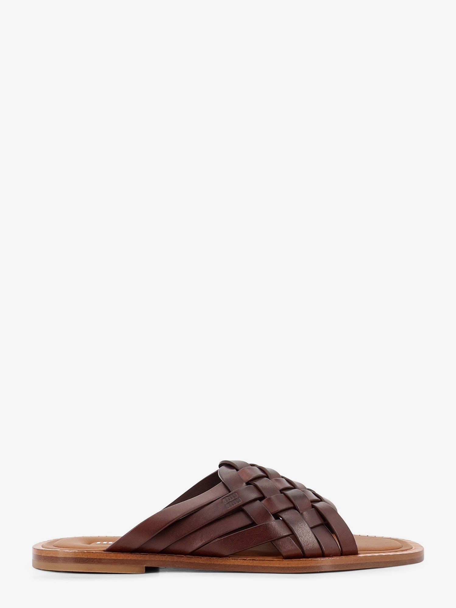 Miu Miu Leather Sandals