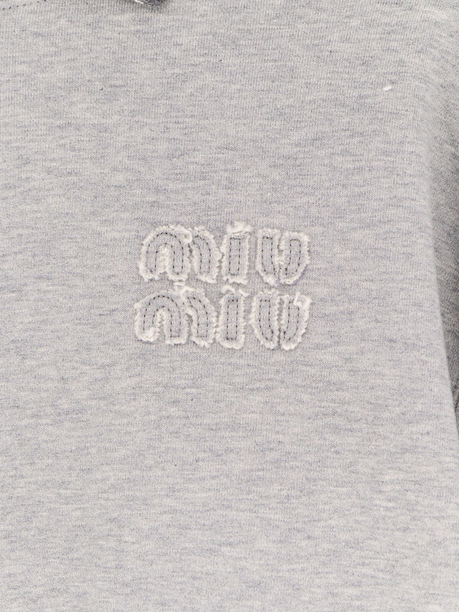 Miu Miu Mélange Cotton Sweatshirt