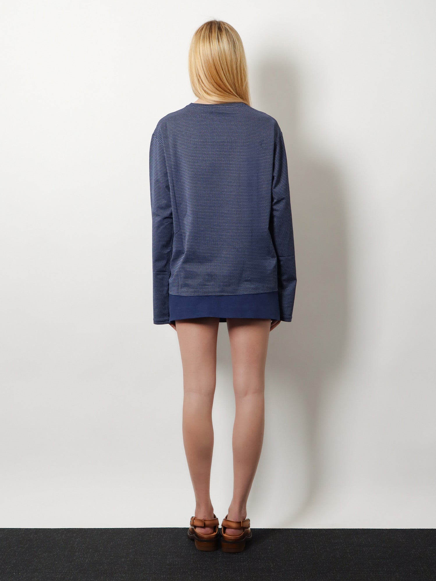 Miu Miu Two-tone Jersey T-shirt With Logo Lettering
