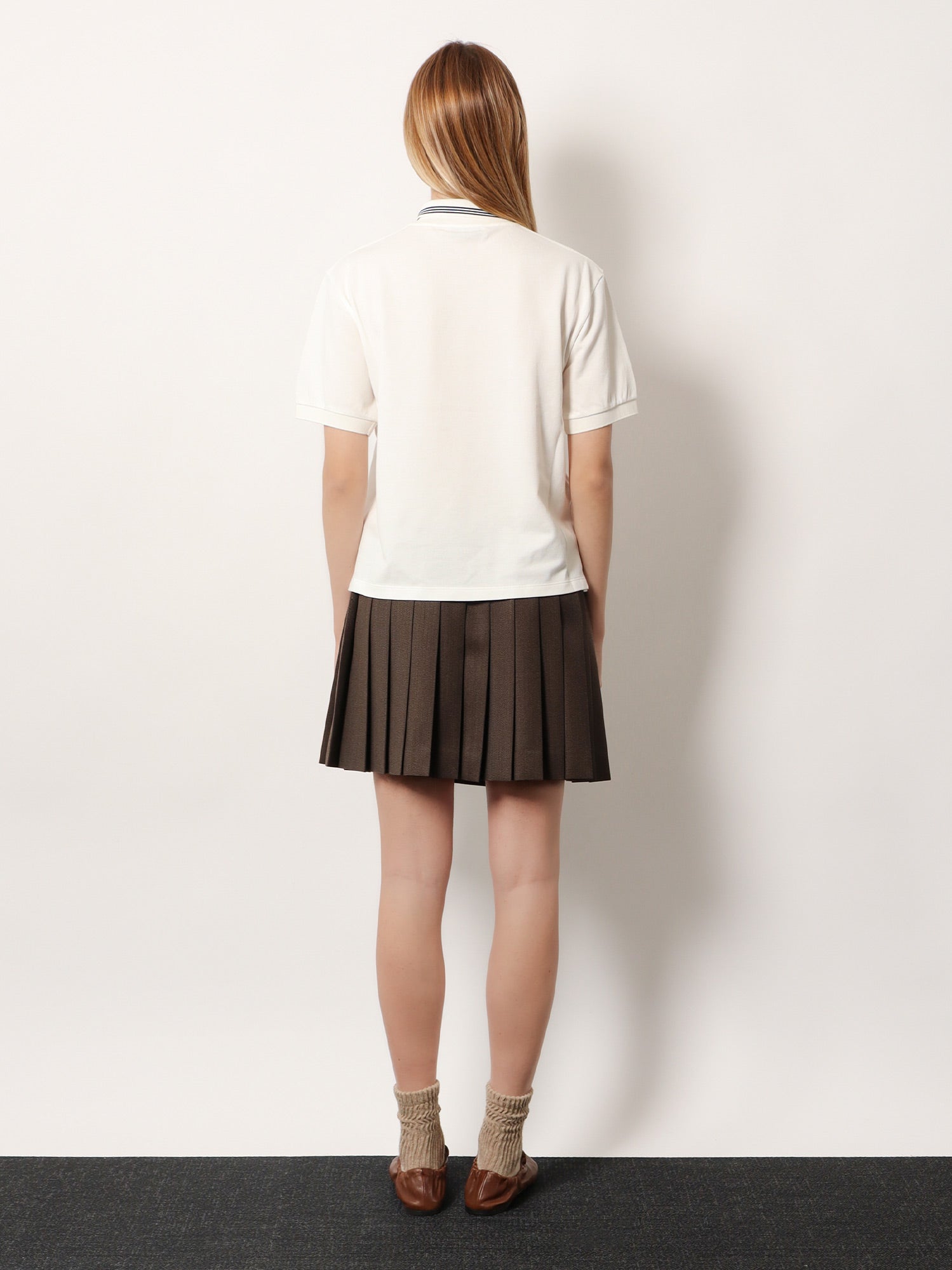 Miu Miu Cotton Polo Shirt With Asymmetric Zip